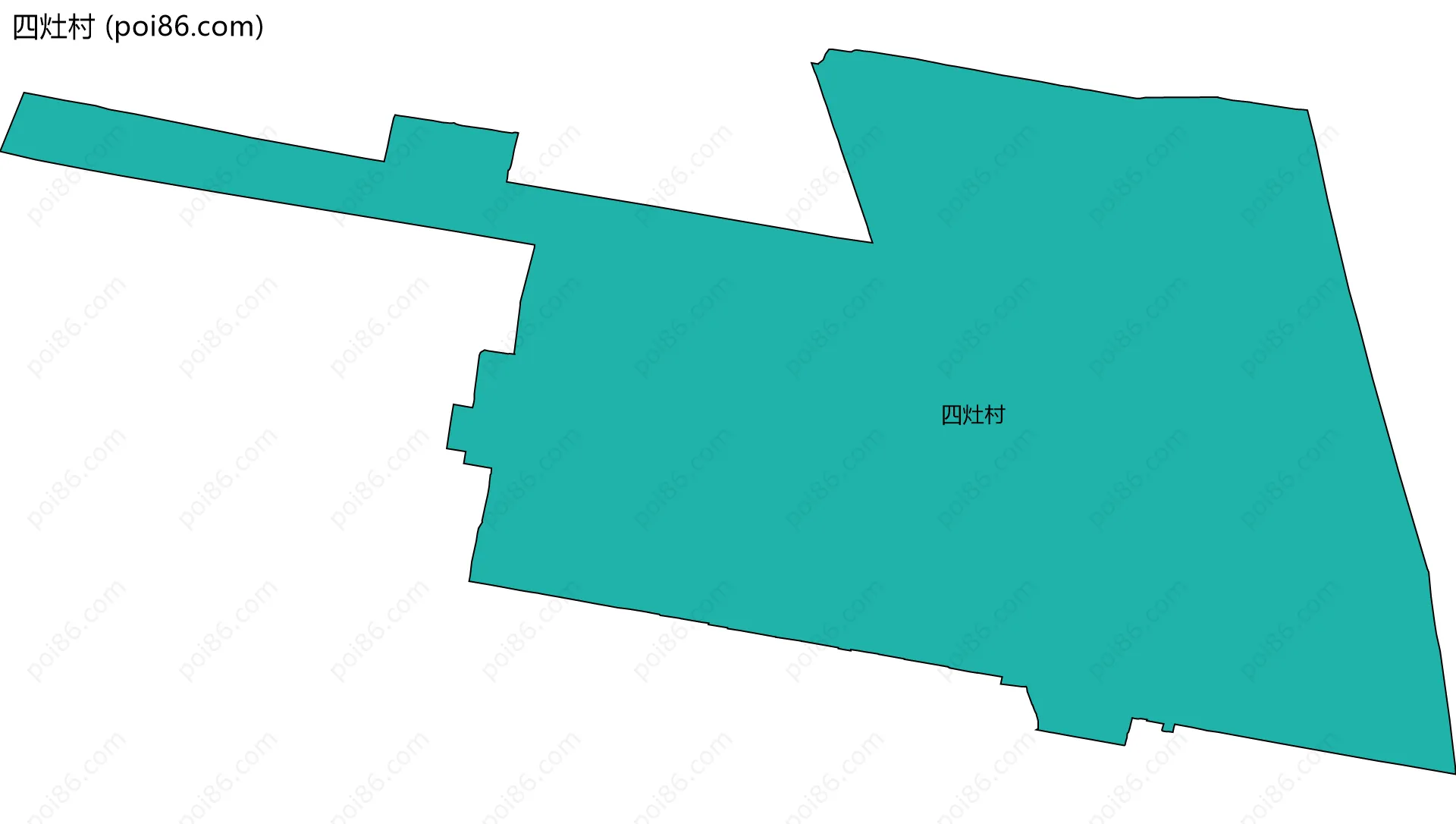 四灶村边界地图