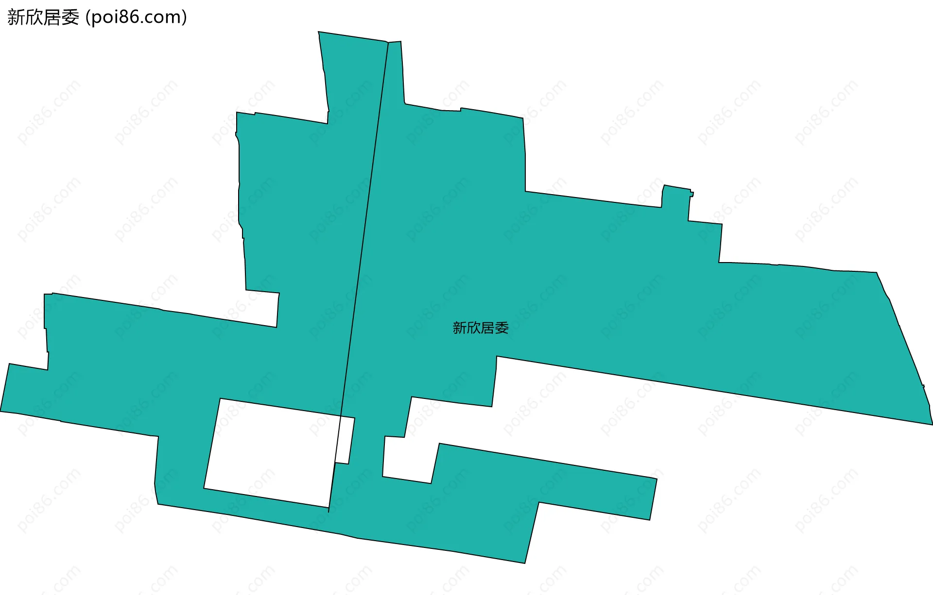 新欣居委边界地图