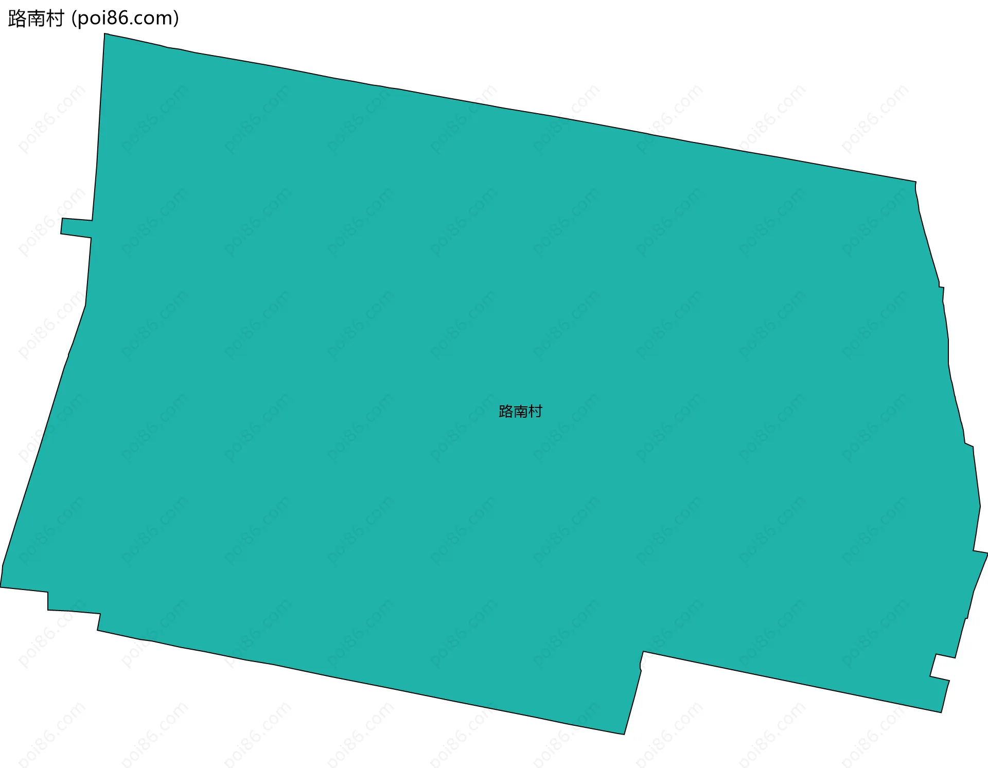 路南村边界地图
