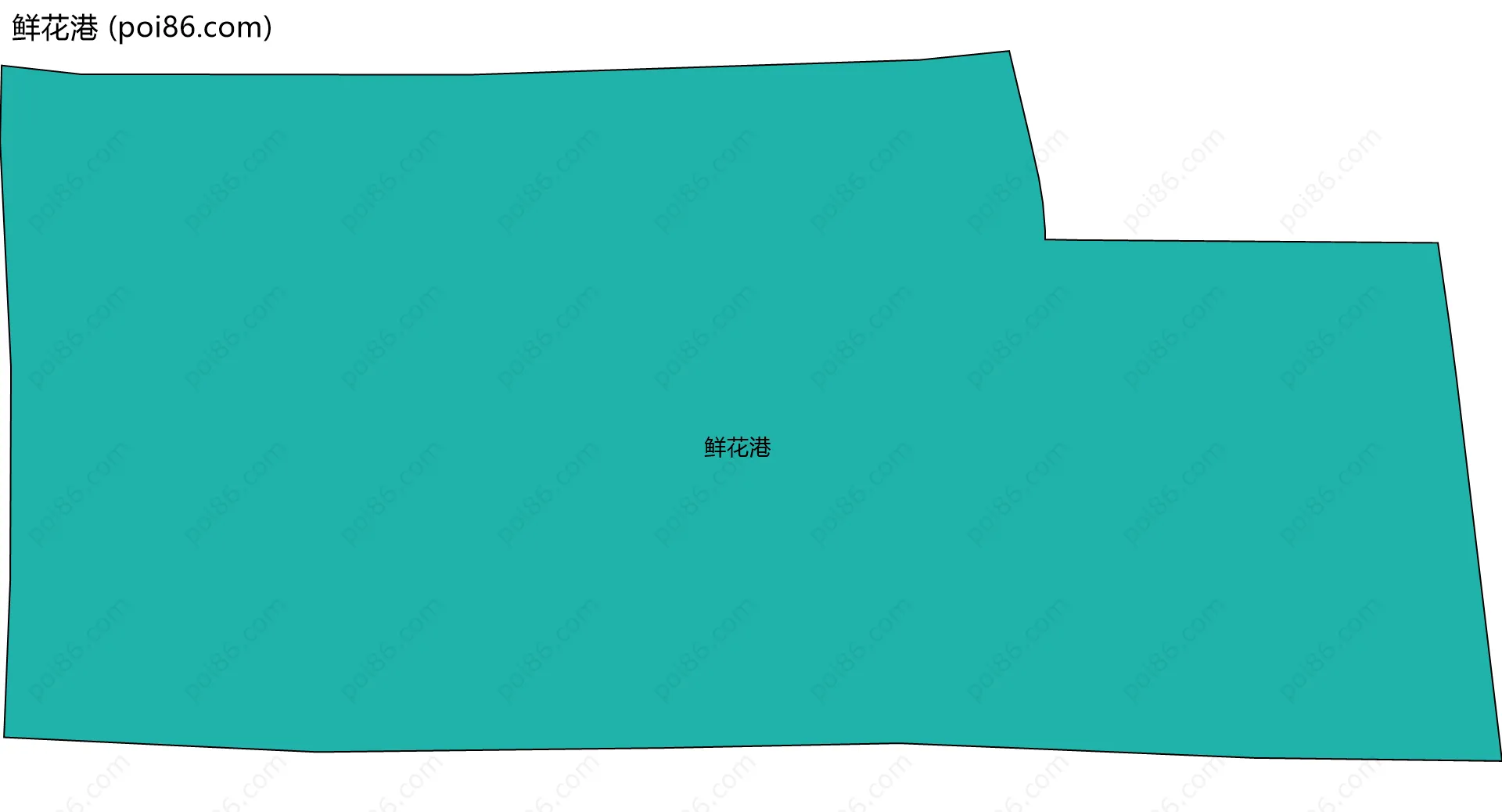 鲜花港边界地图