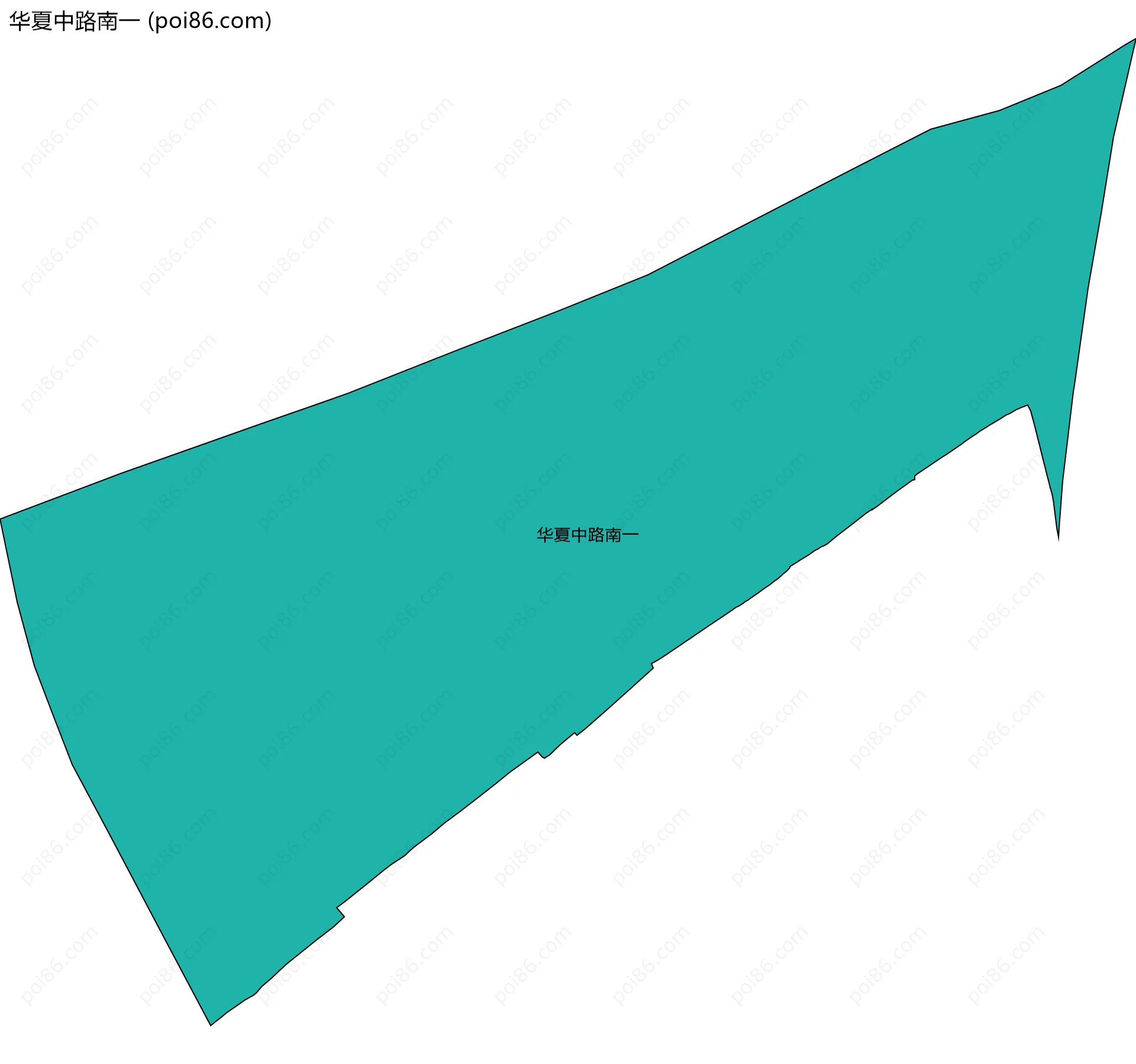 华夏中路南一边界地图