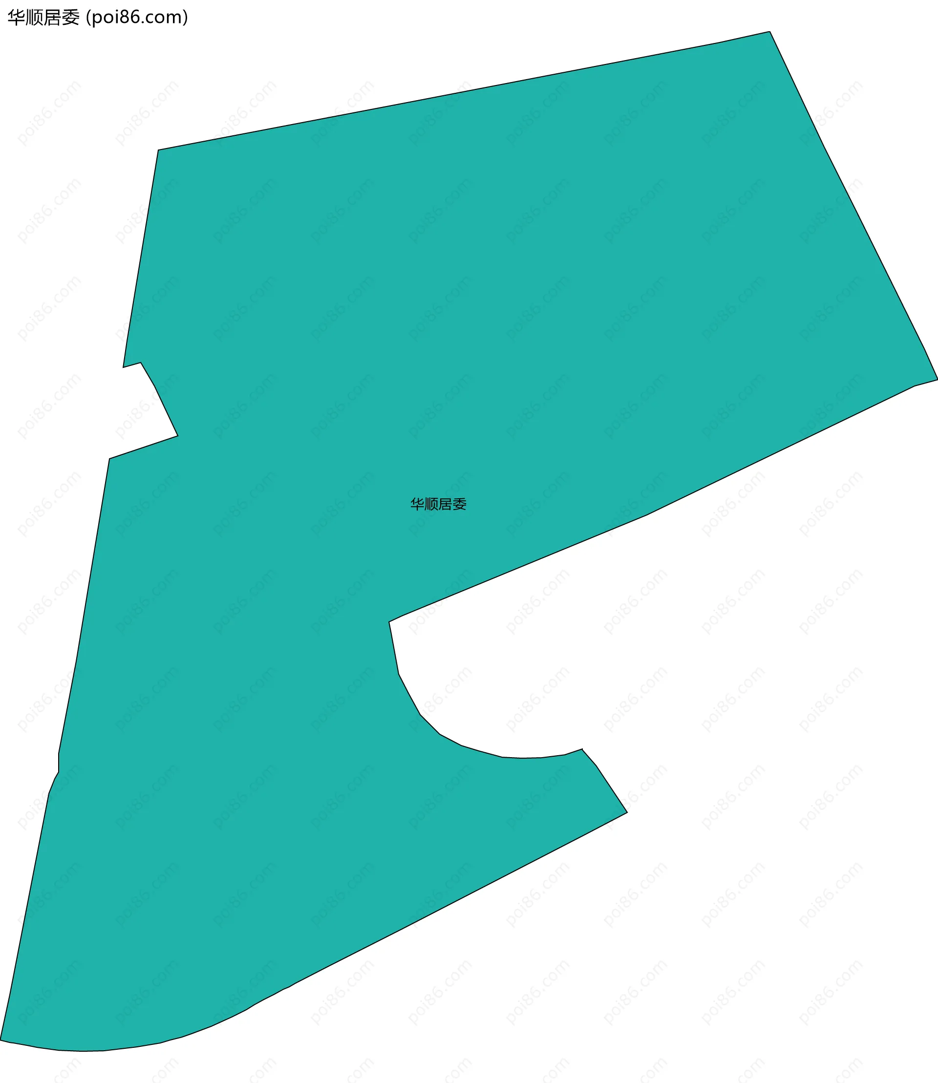 华顺居委边界地图