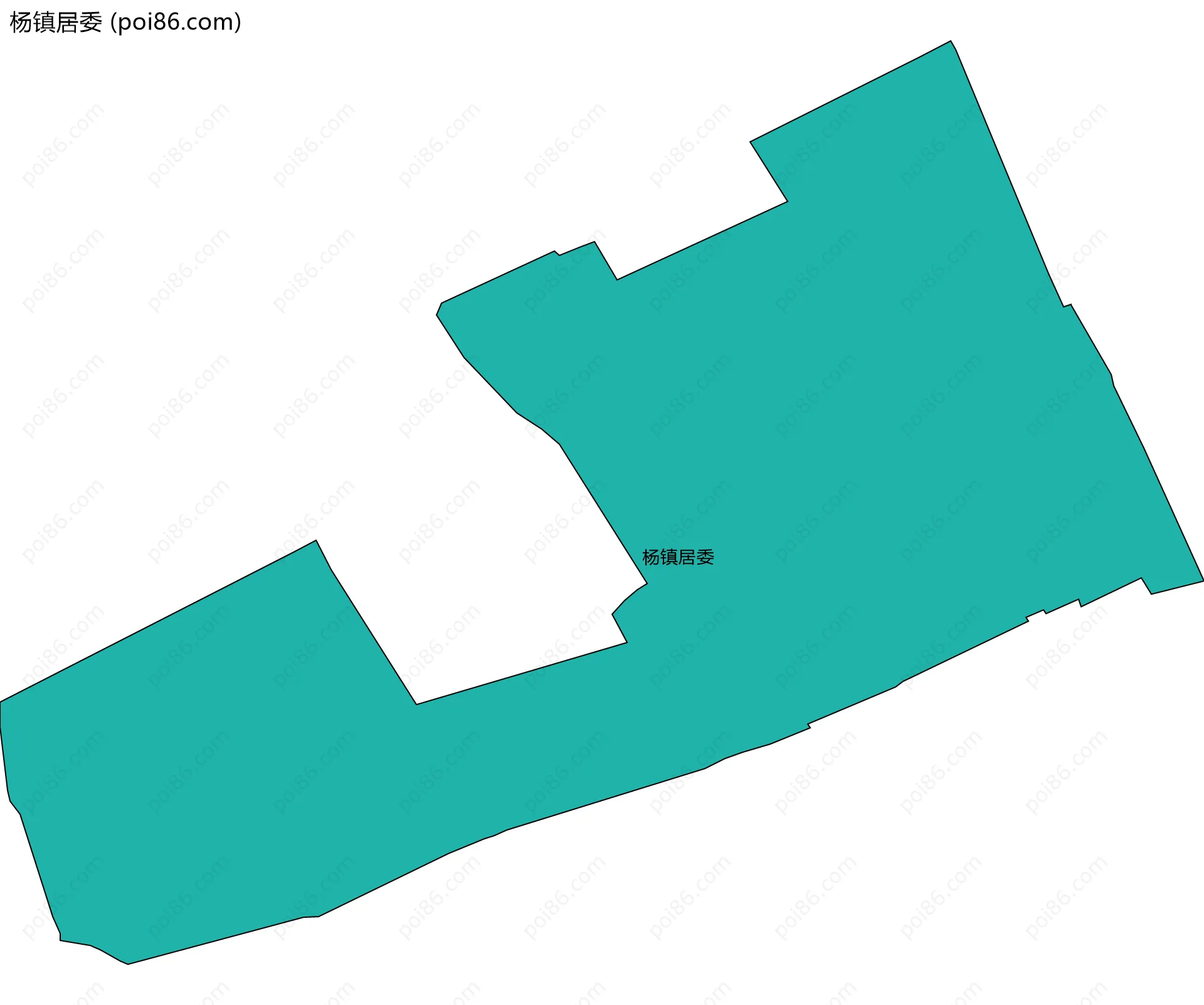 杨镇居委边界地图