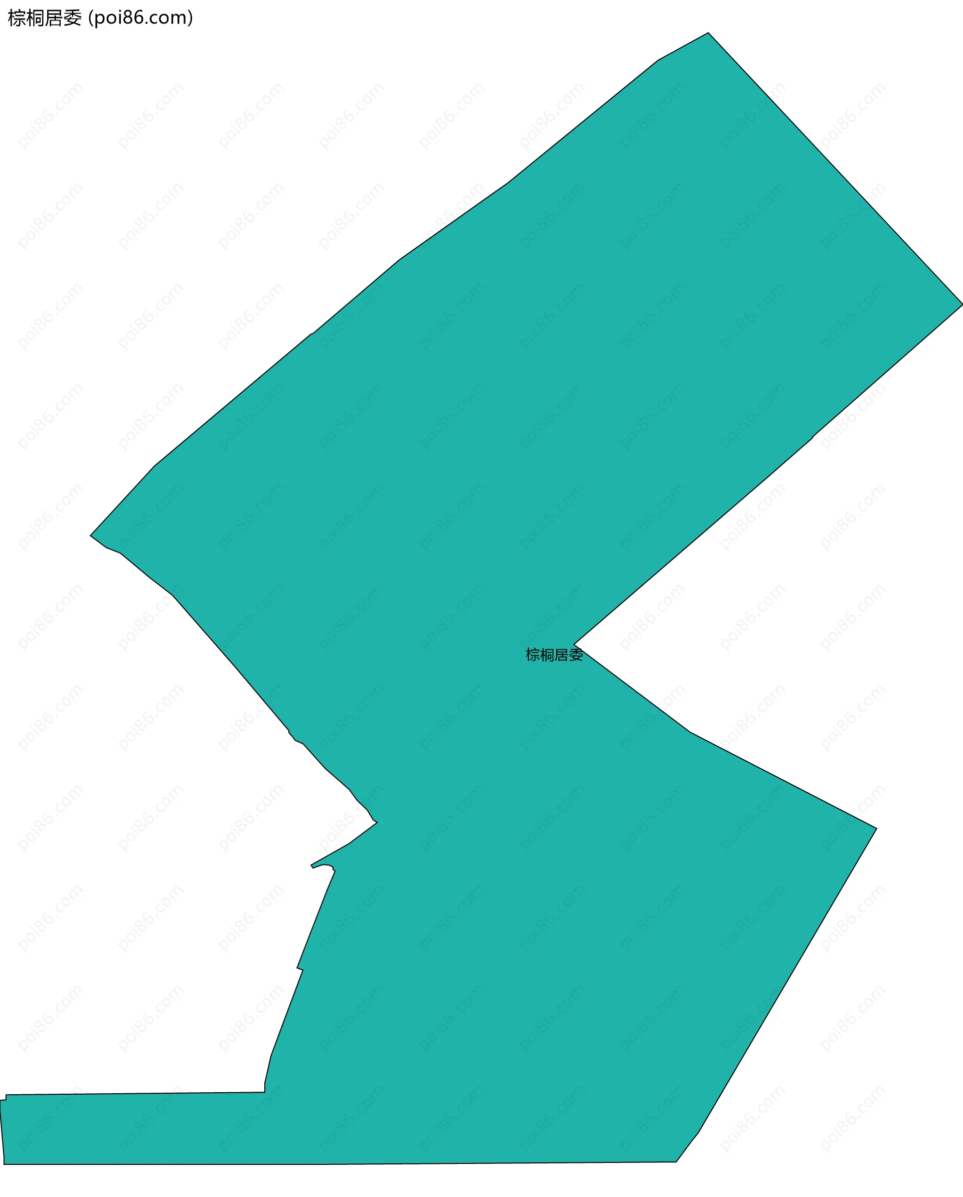 棕桐居委边界地图