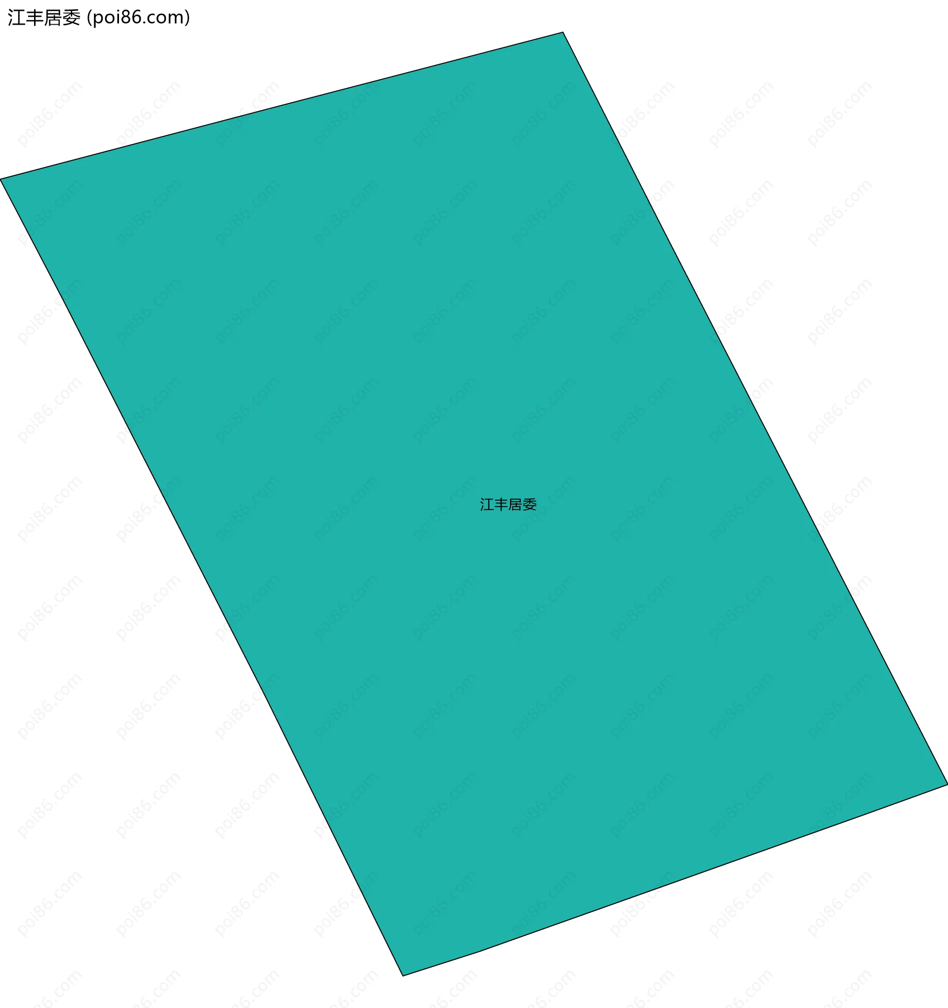 江丰居委边界地图