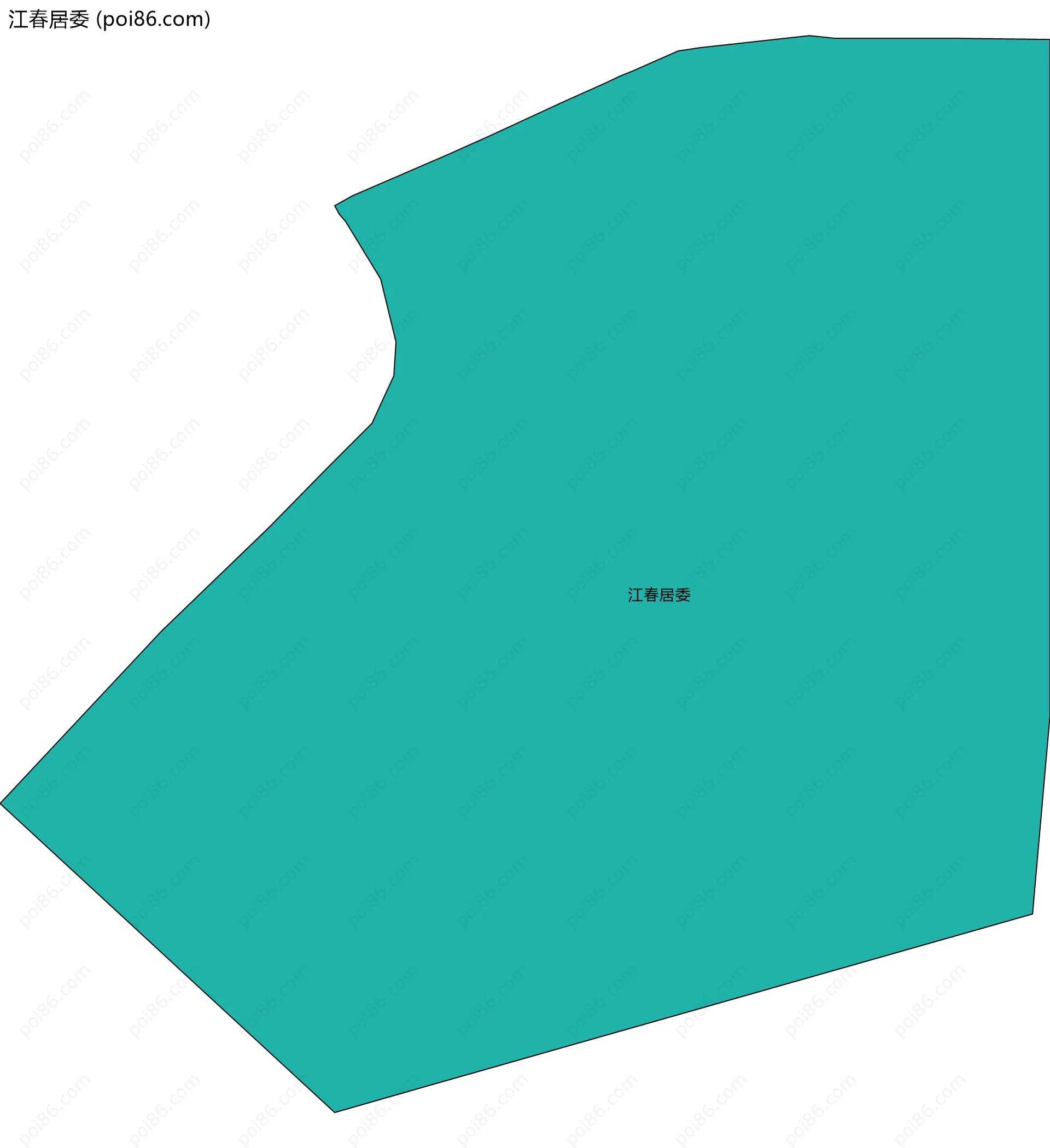 江春居委边界地图