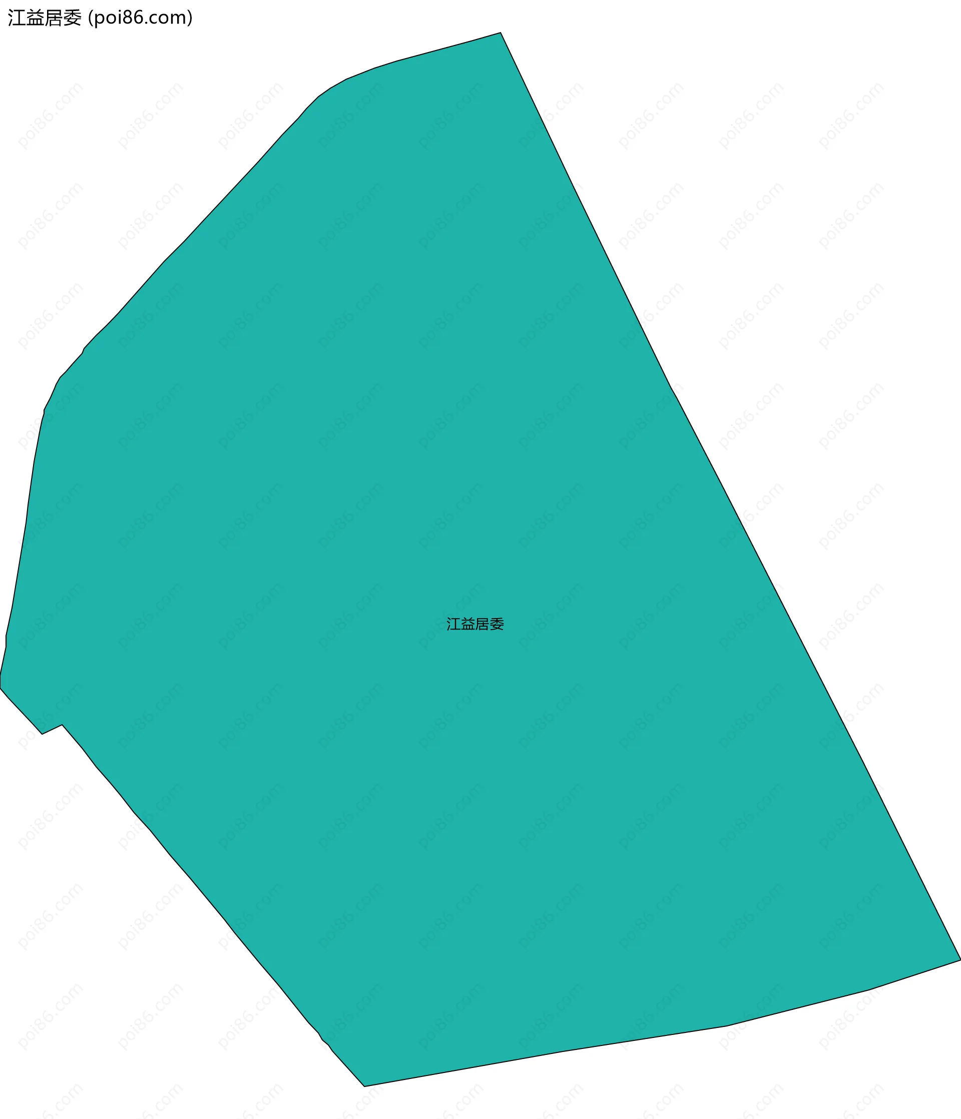 江益居委边界地图