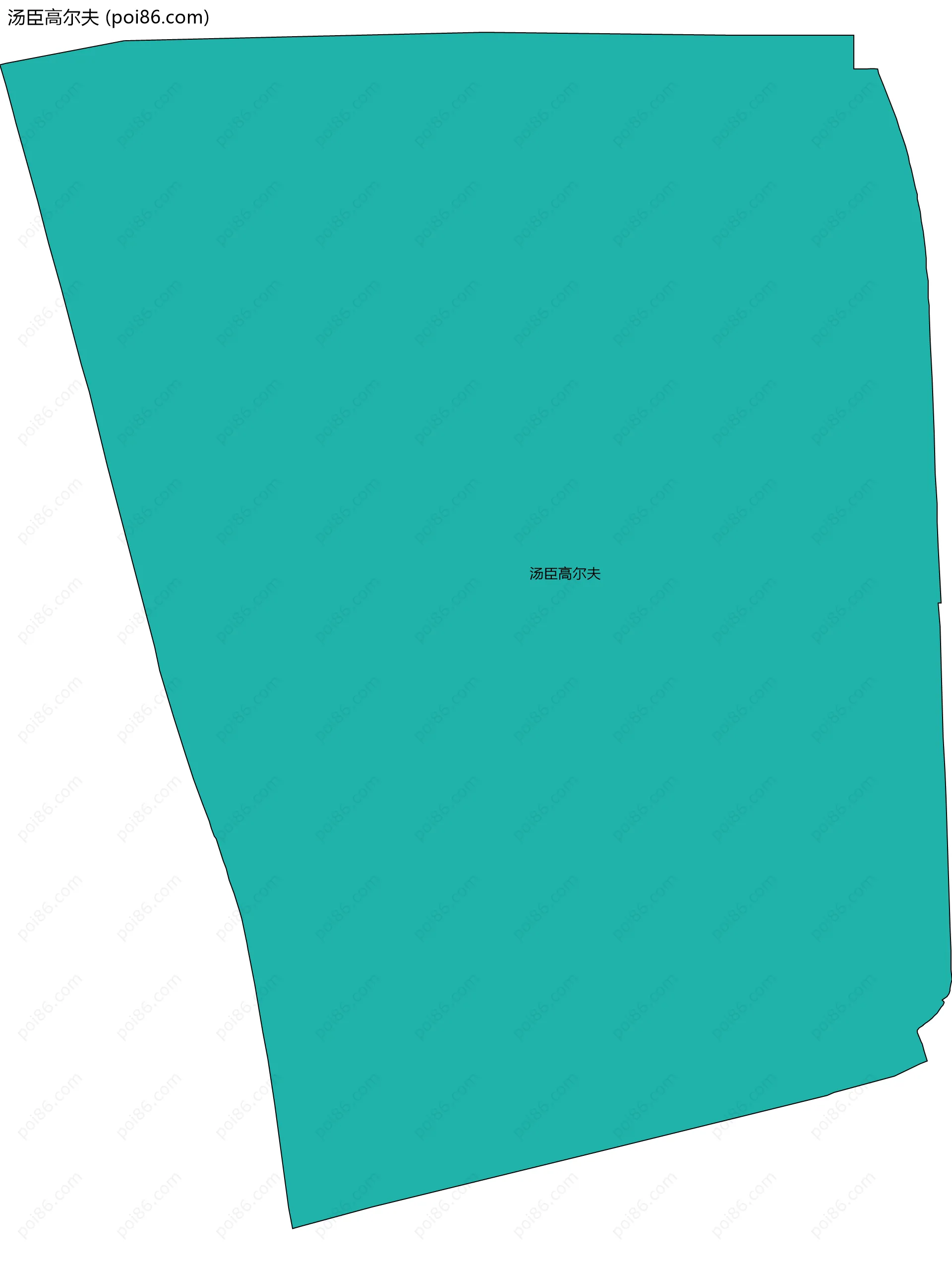 汤臣高尔夫边界地图