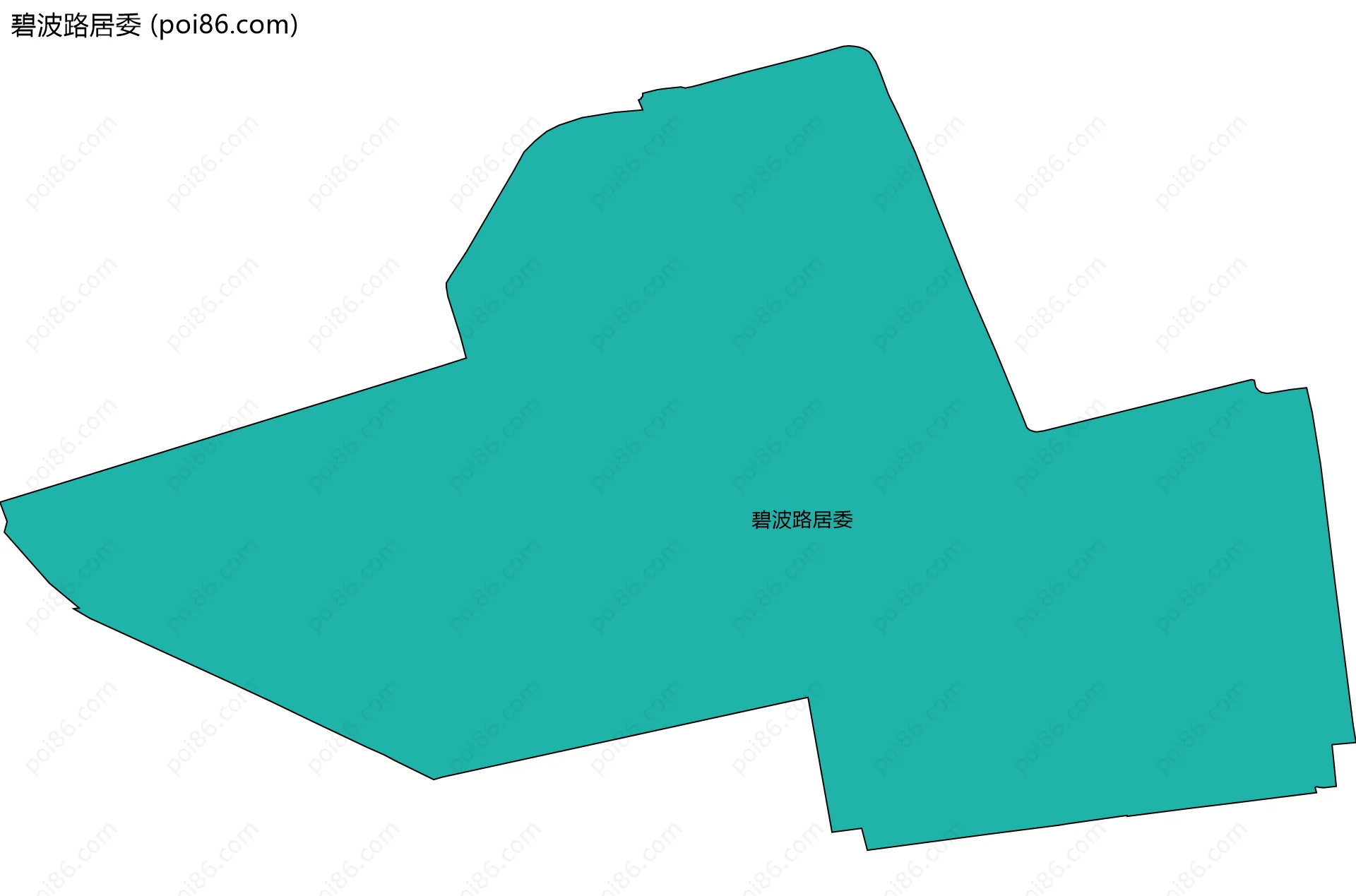 碧波路居委边界地图