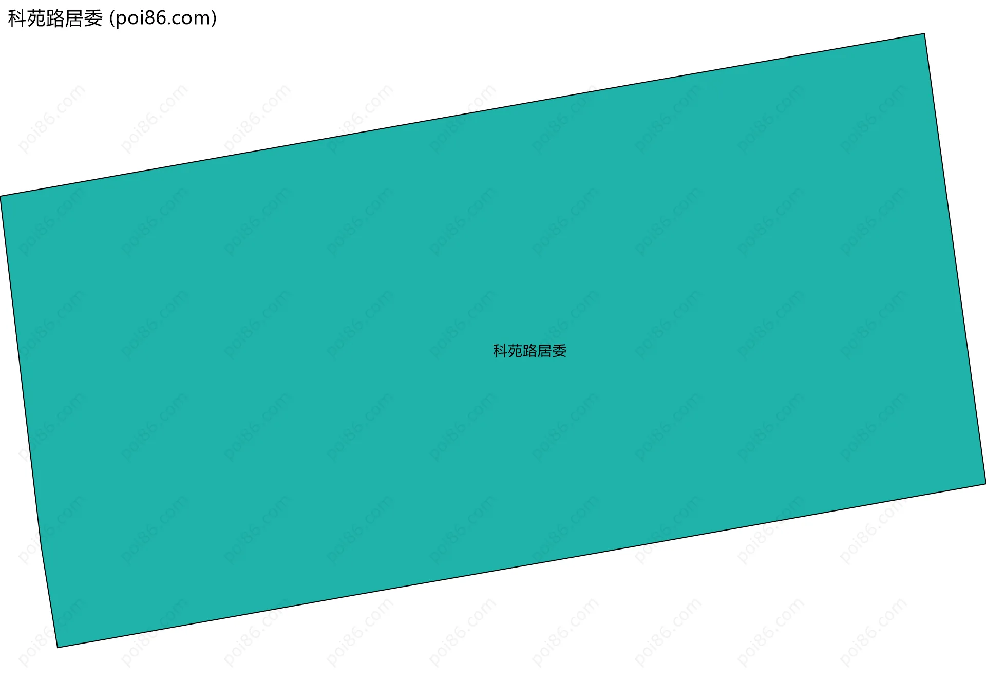 科苑路居委边界地图