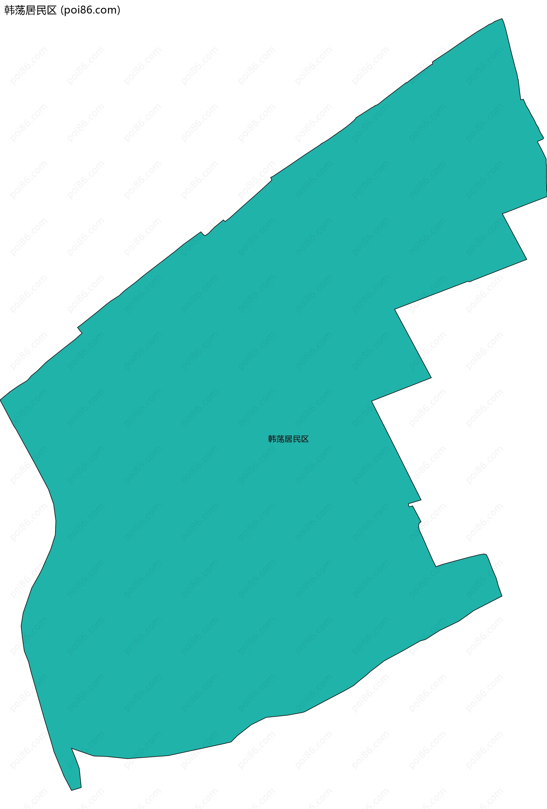 韩荡居民区边界地图