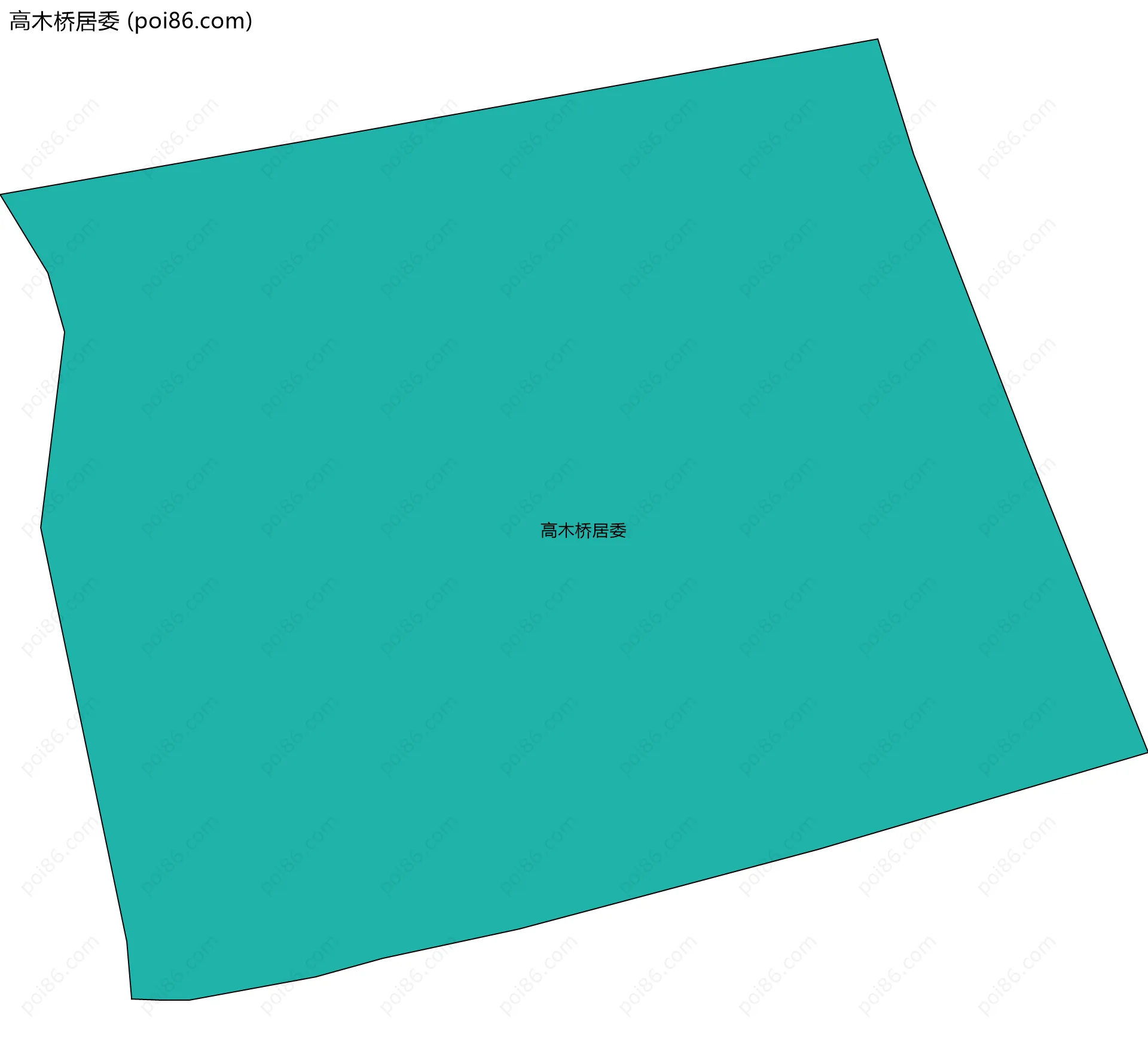高木桥居委边界地图