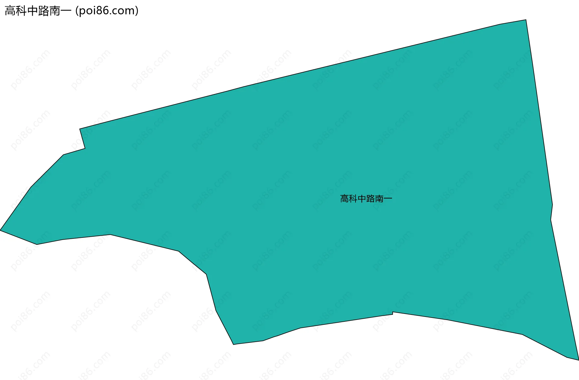 高科中路南一边界地图