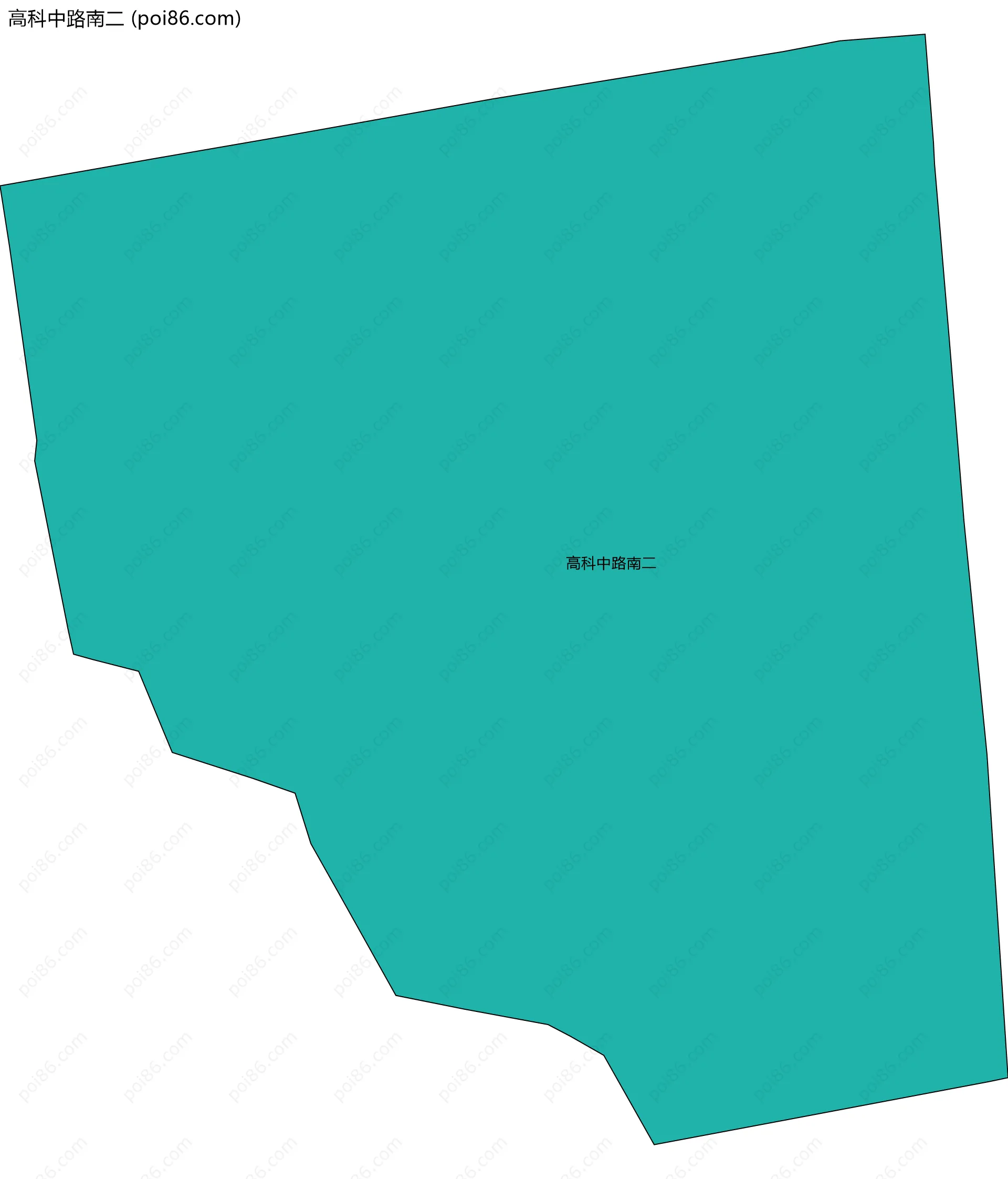 高科中路南二边界地图