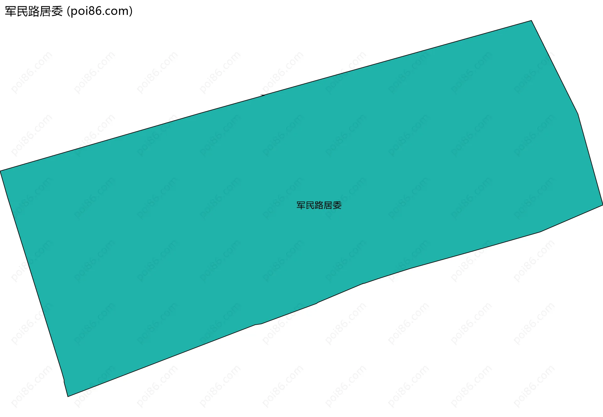 军民路居委边界地图