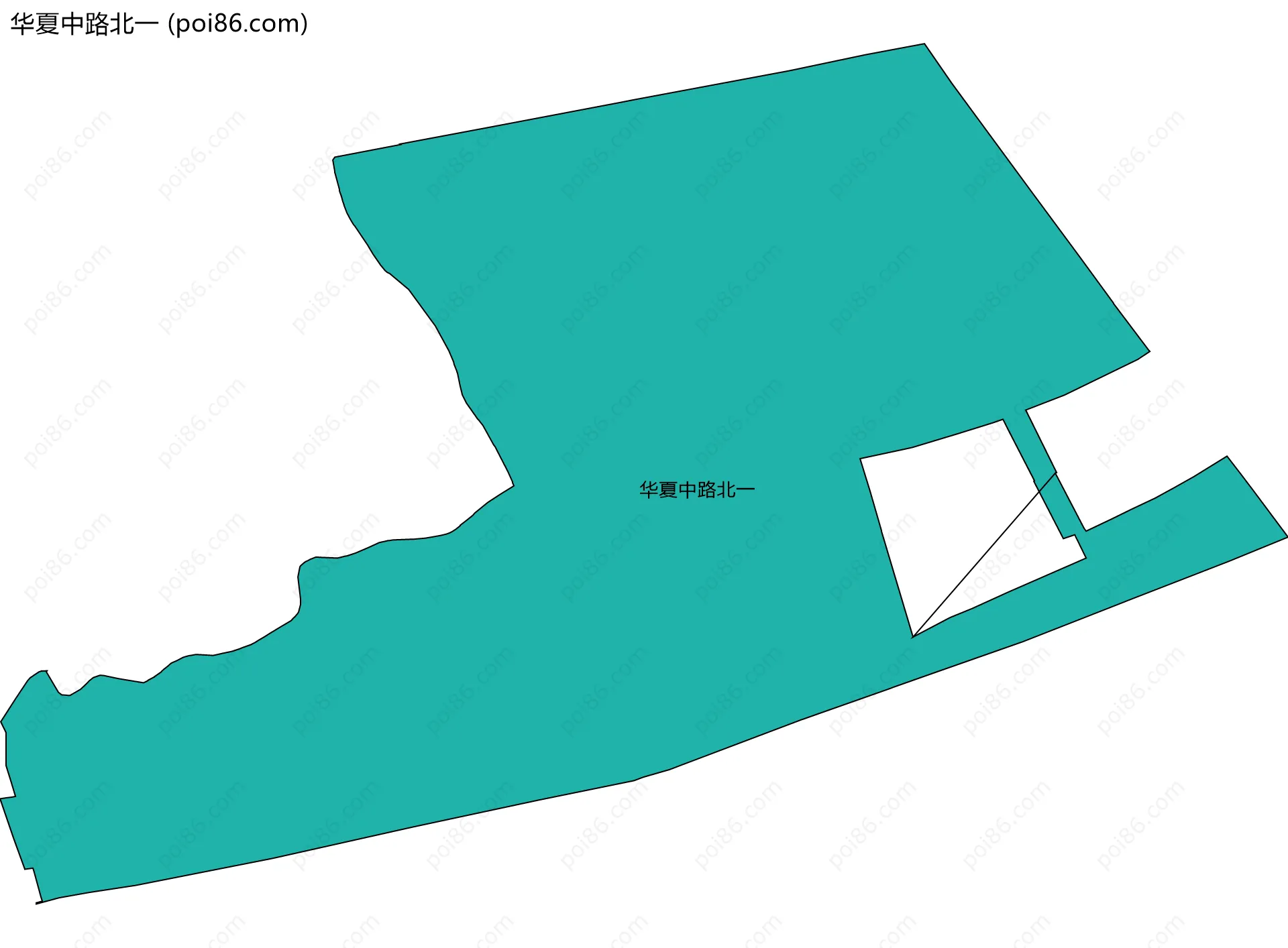 华夏中路北一边界地图