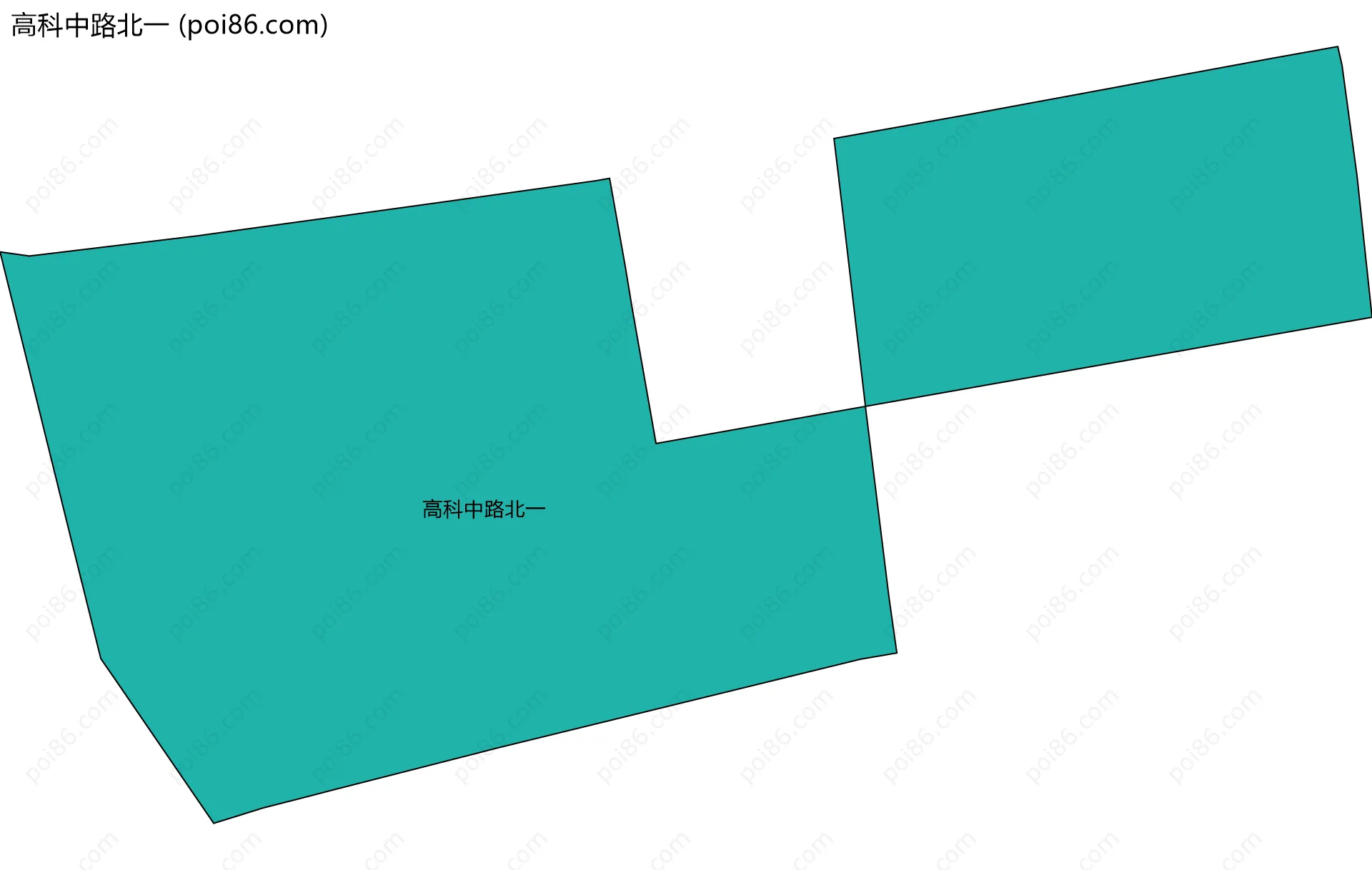 高科中路北一边界地图