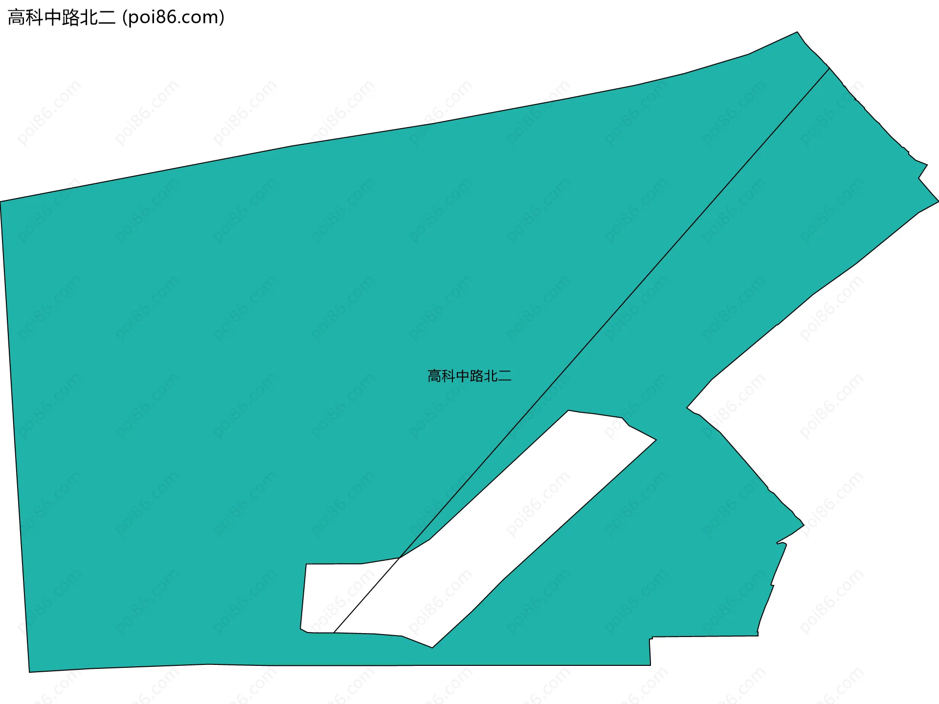 高科中路北二边界地图