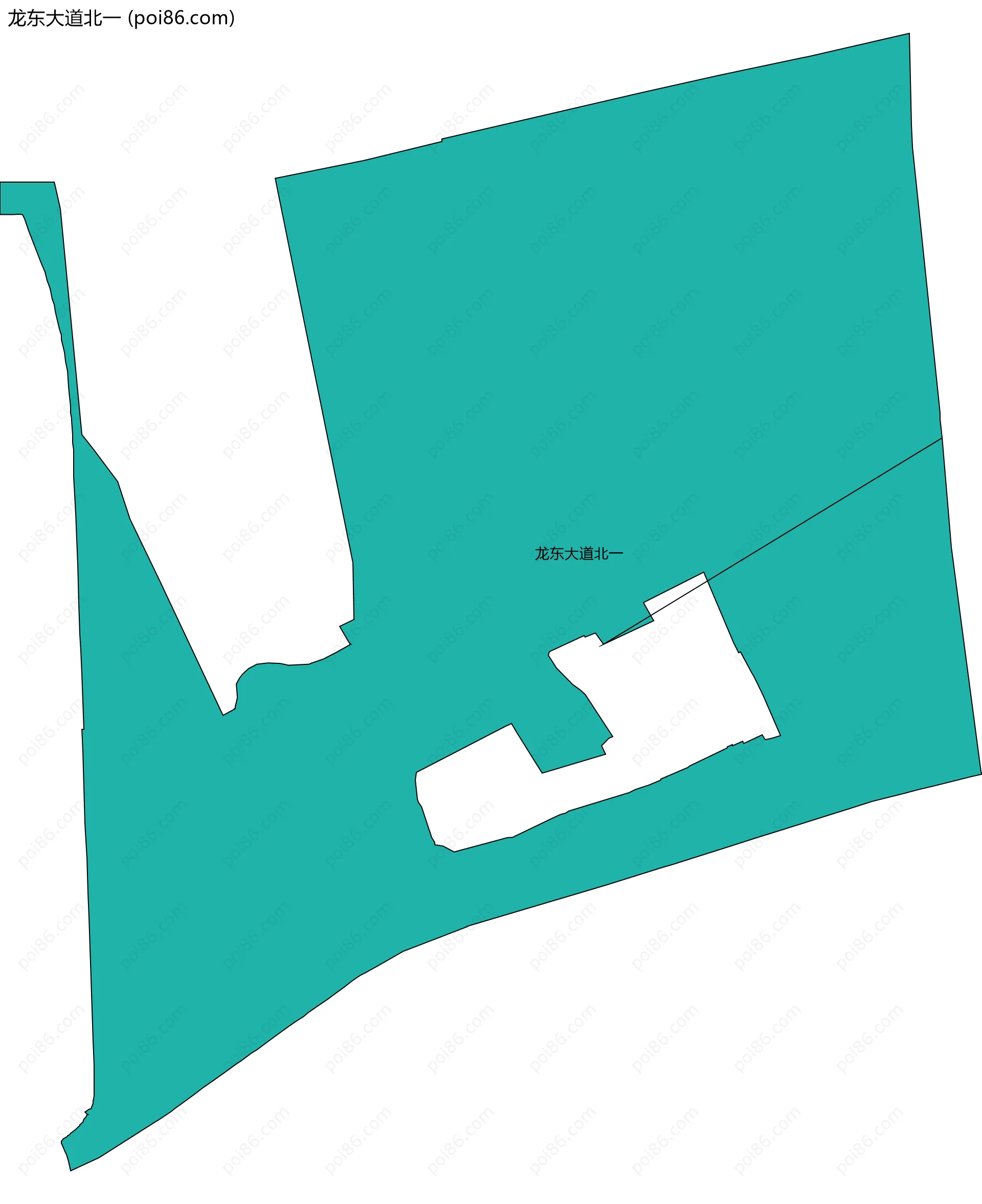 龙东大道北一边界地图