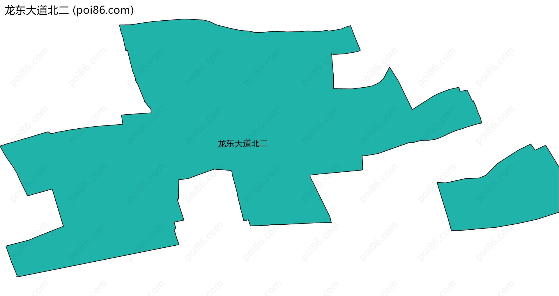 龙东大道北二边界地图