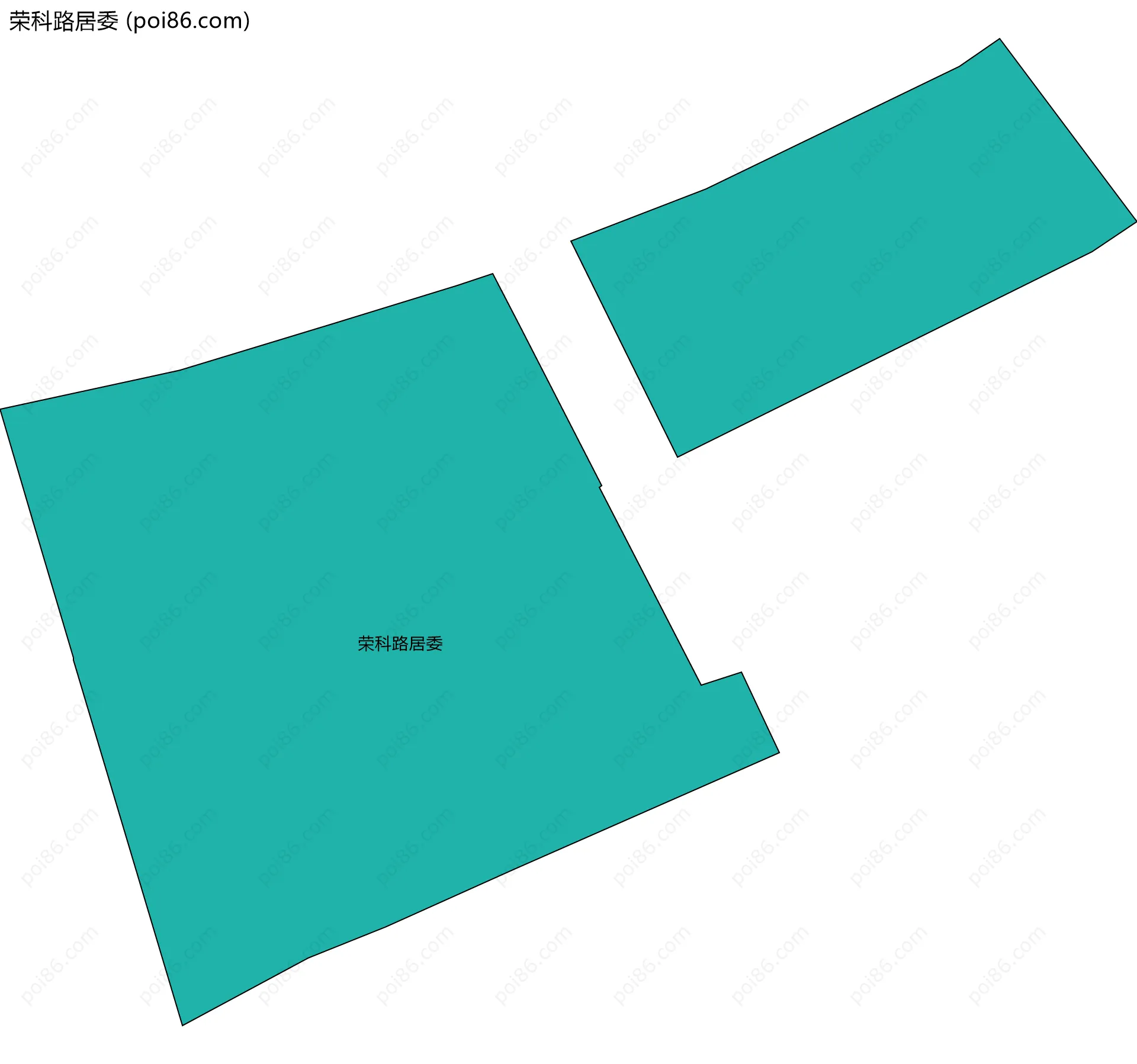 荣科路居委边界地图