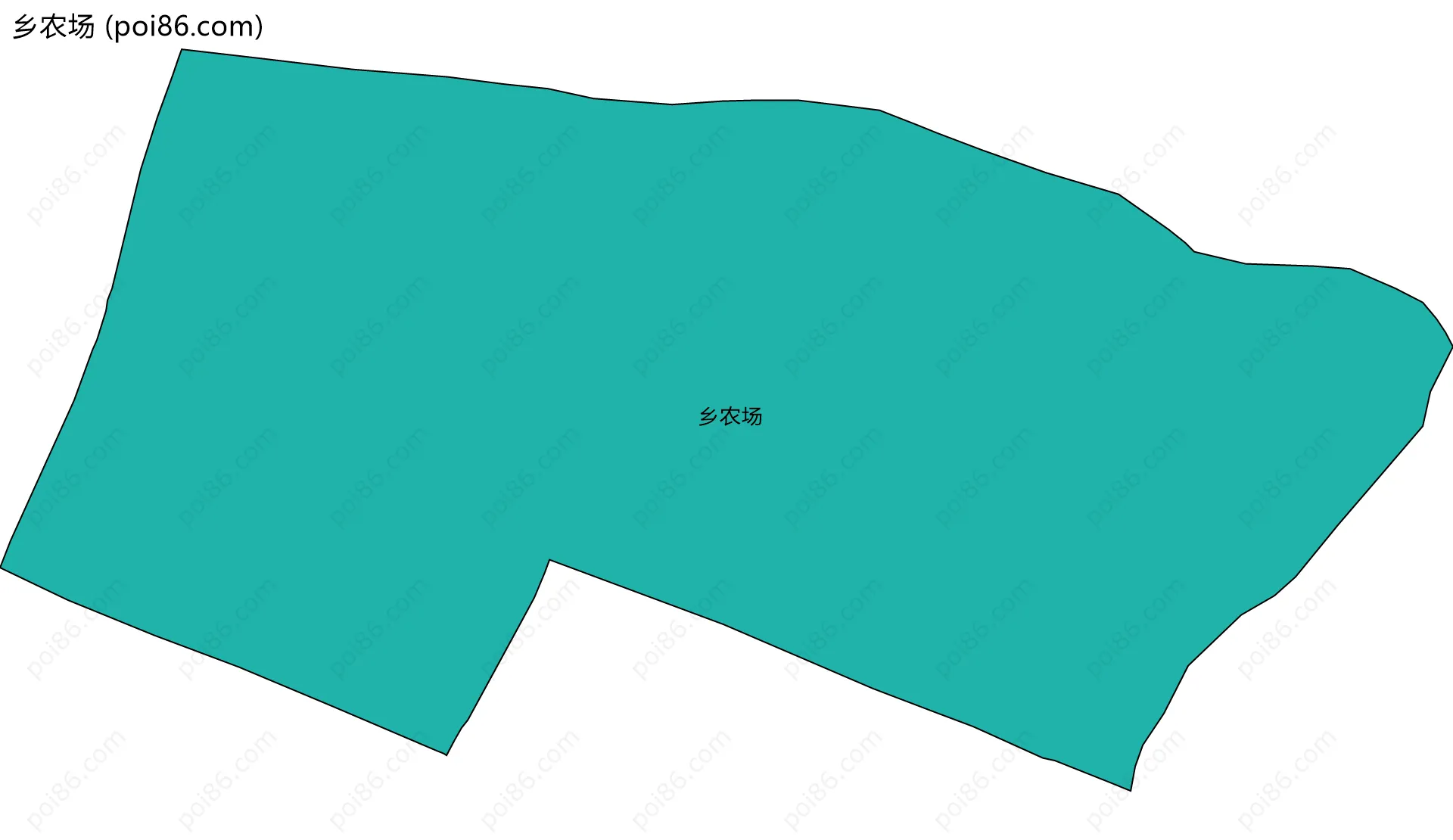 乡农场边界地图