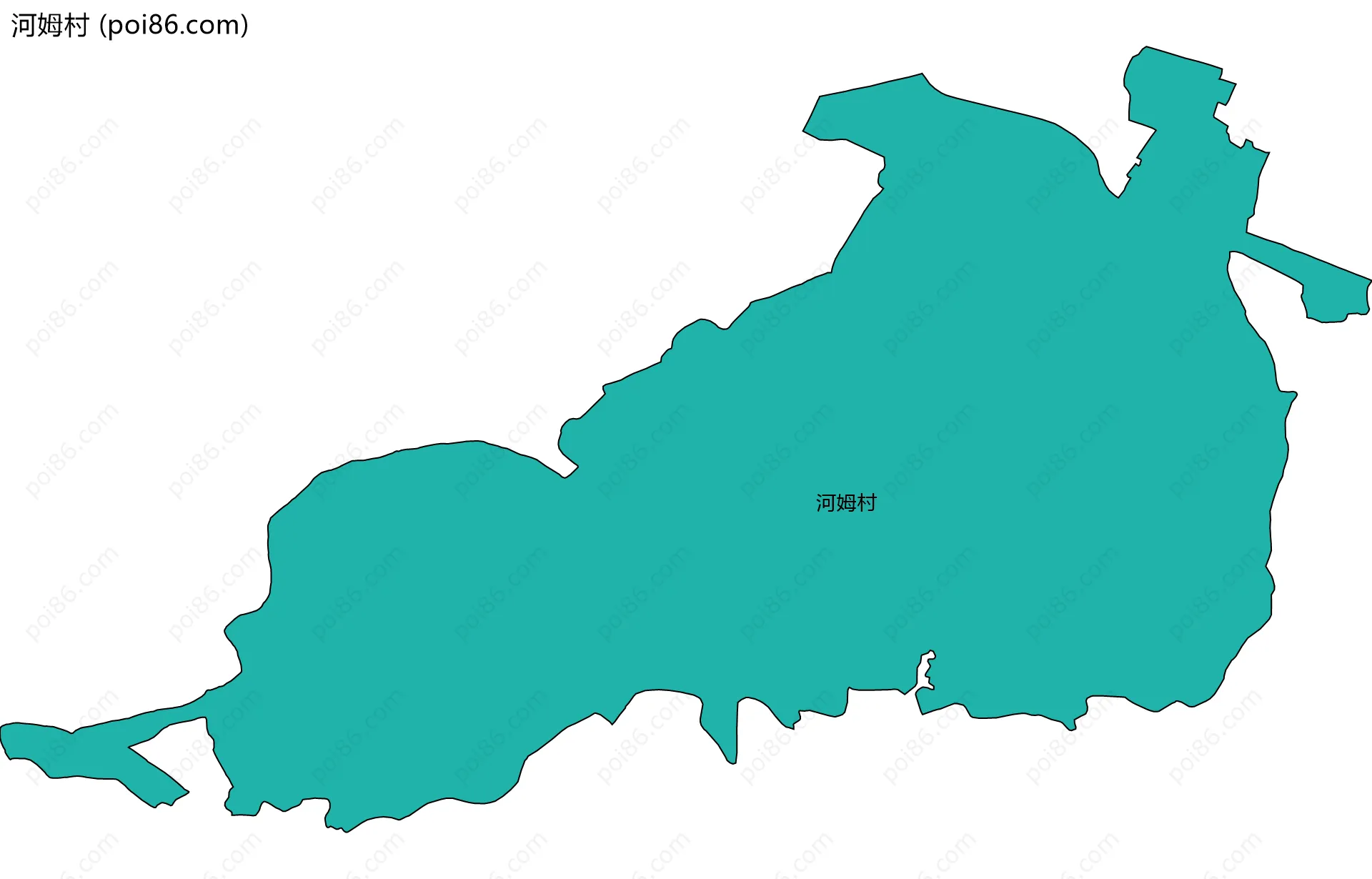 河姆村边界地图