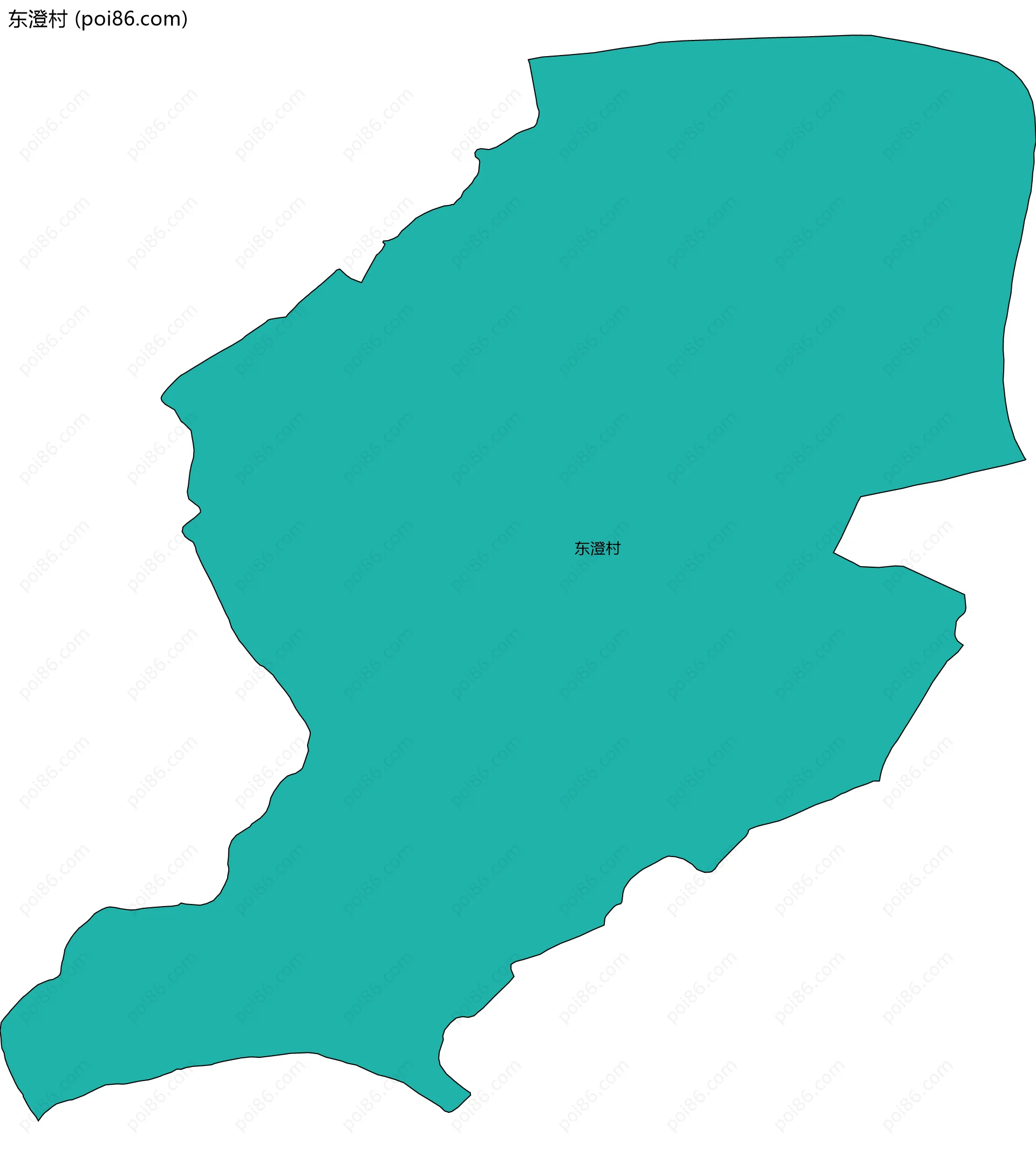 东澄村边界地图