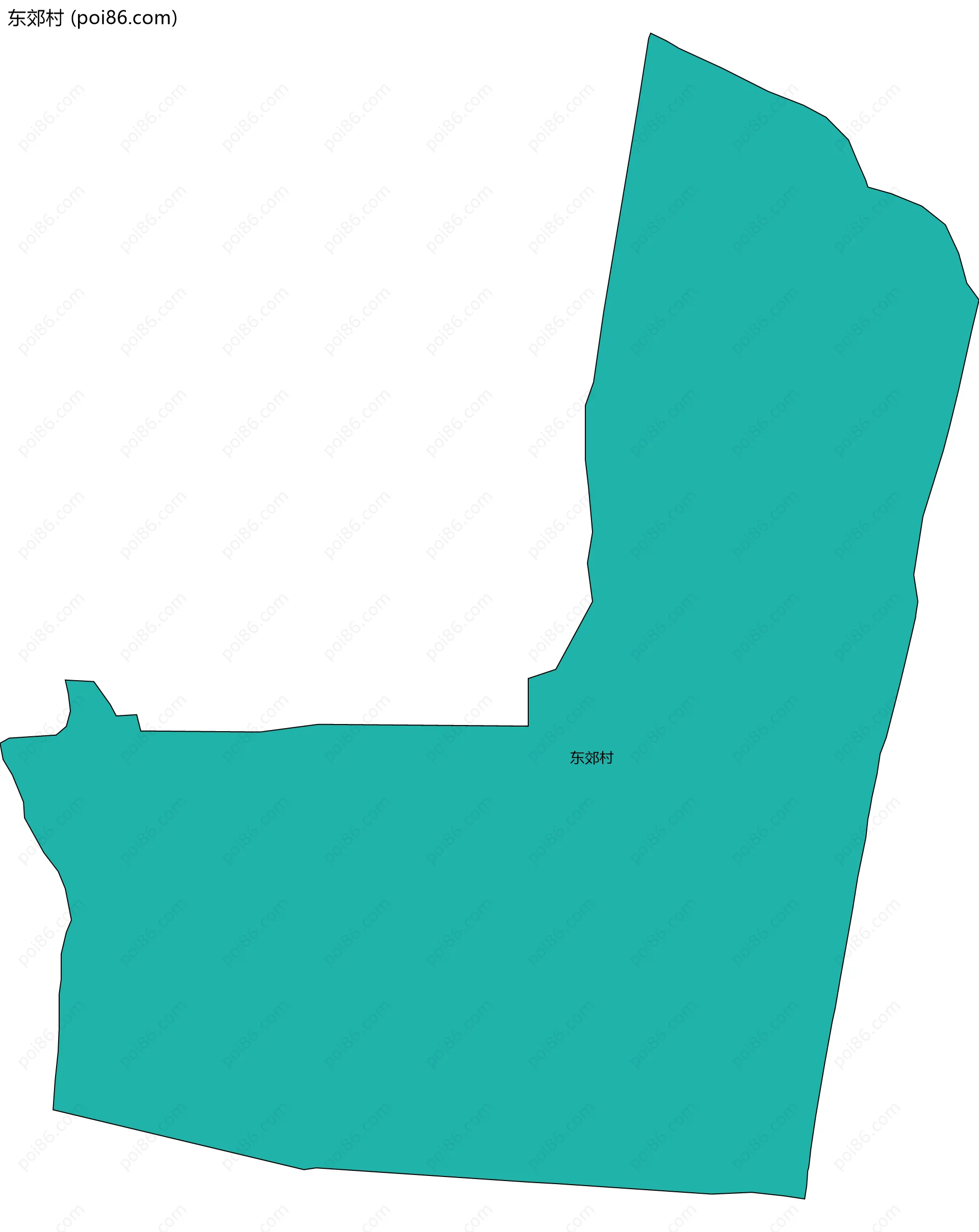 东郊村边界地图