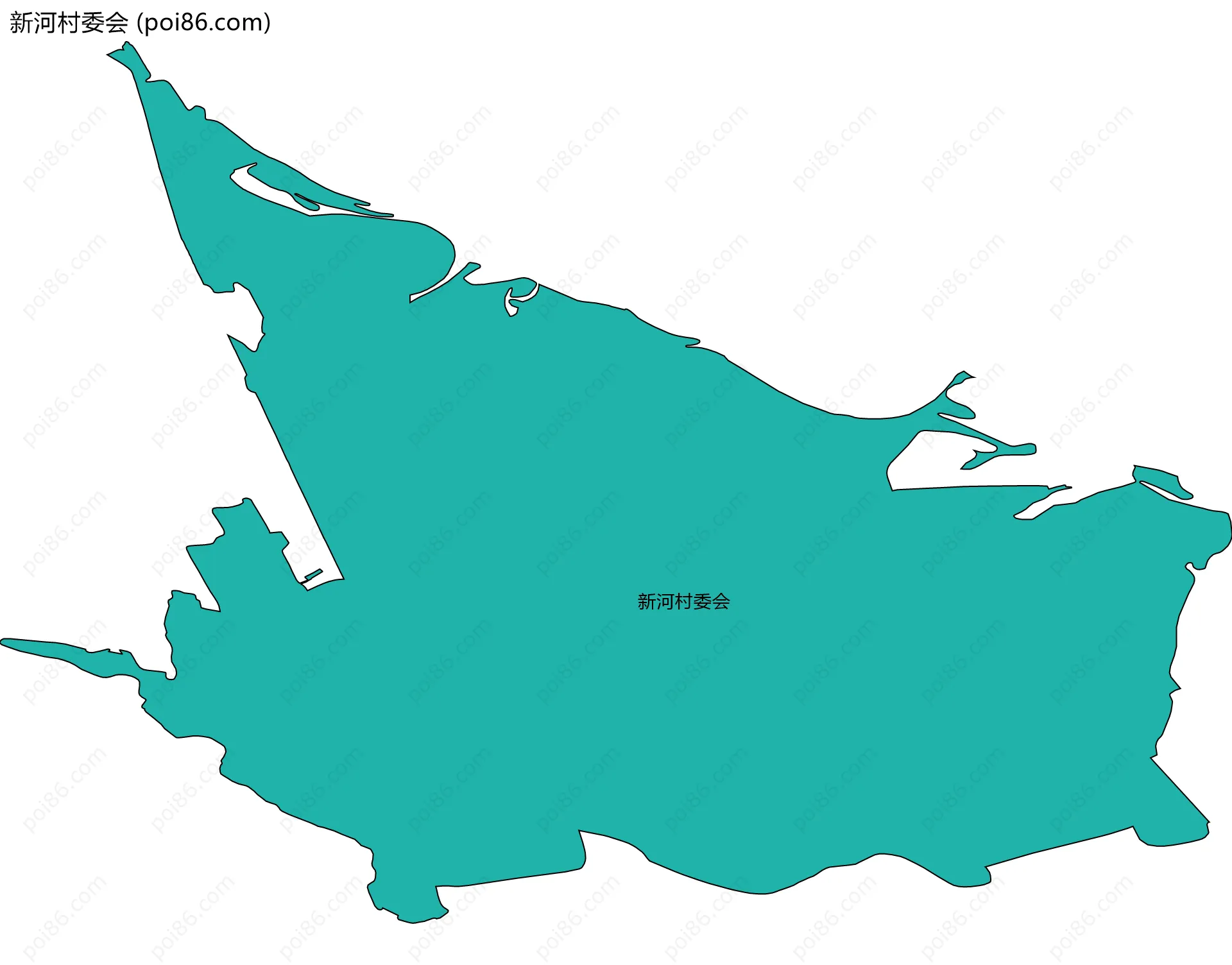 新河村委会边界地图