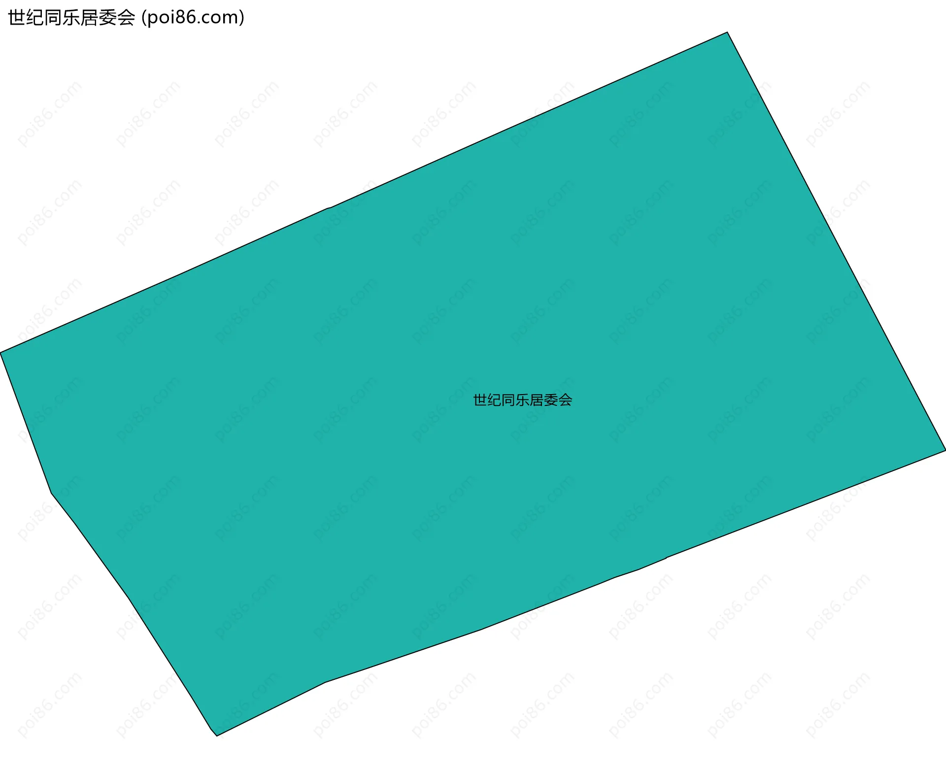 世纪同乐居委会边界地图