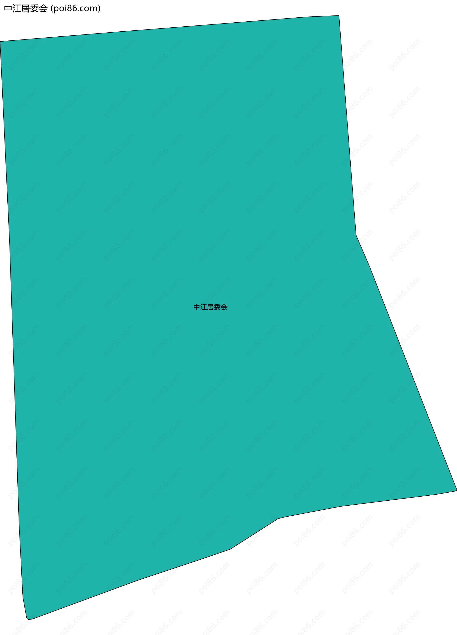 中江居委会边界地图