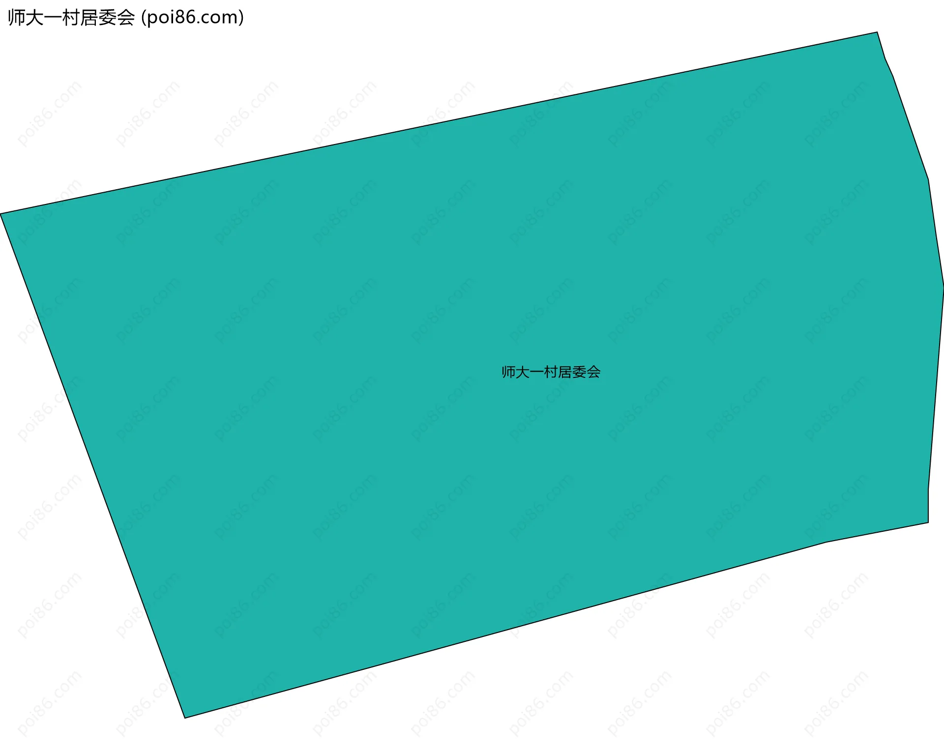 师大一村居委会边界地图