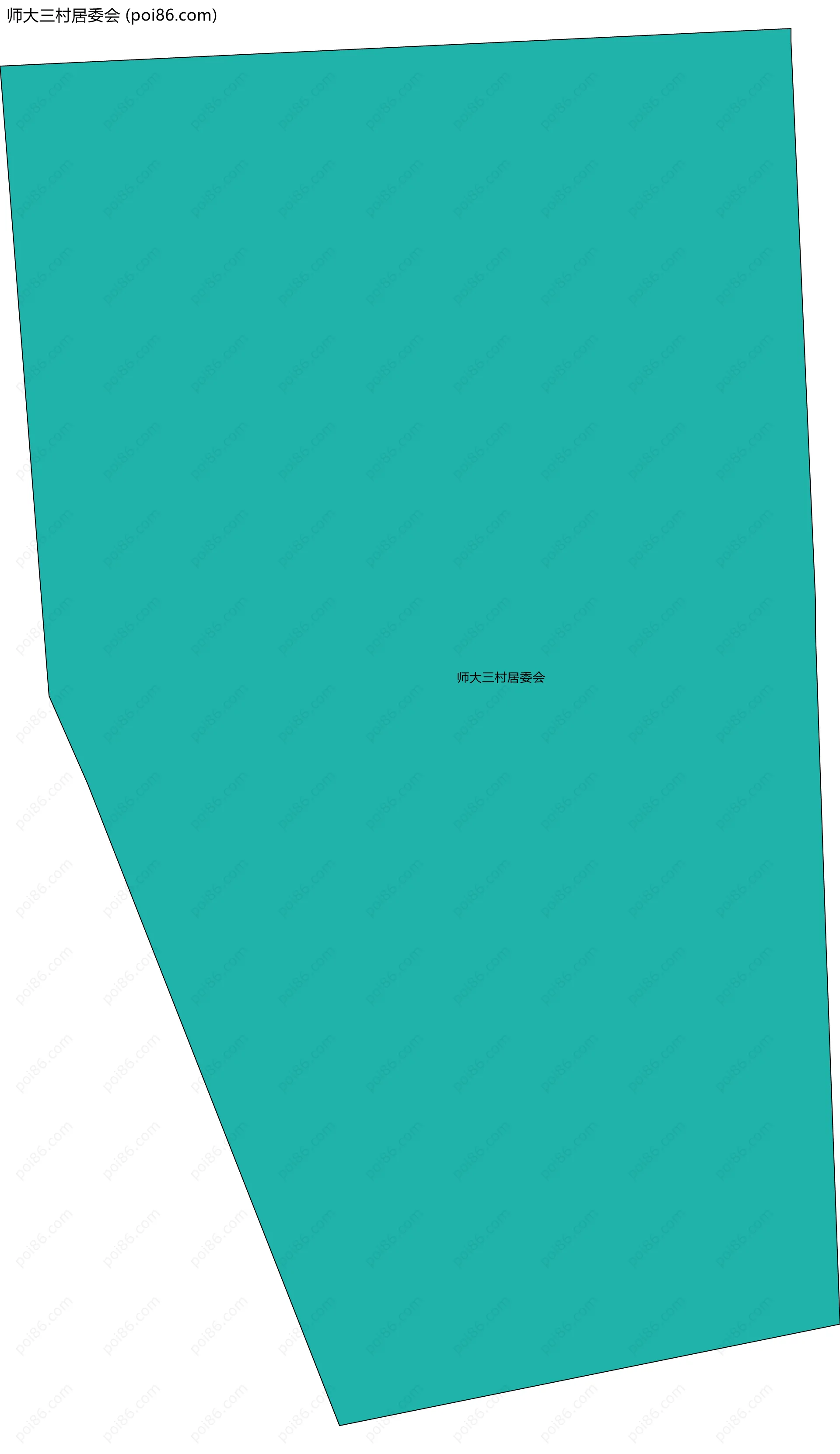 师大三村居委会边界地图