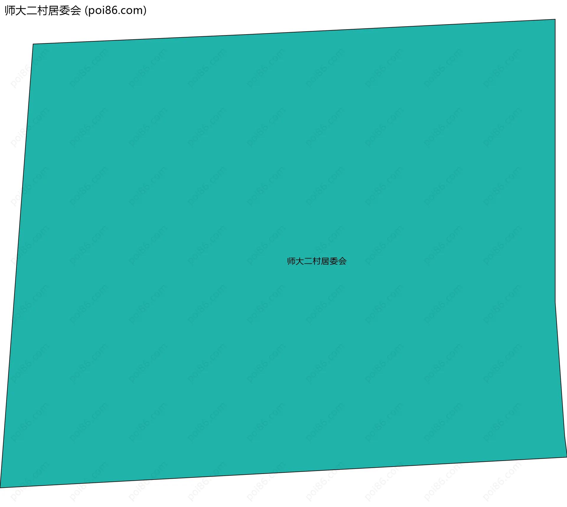 师大二村居委会边界地图