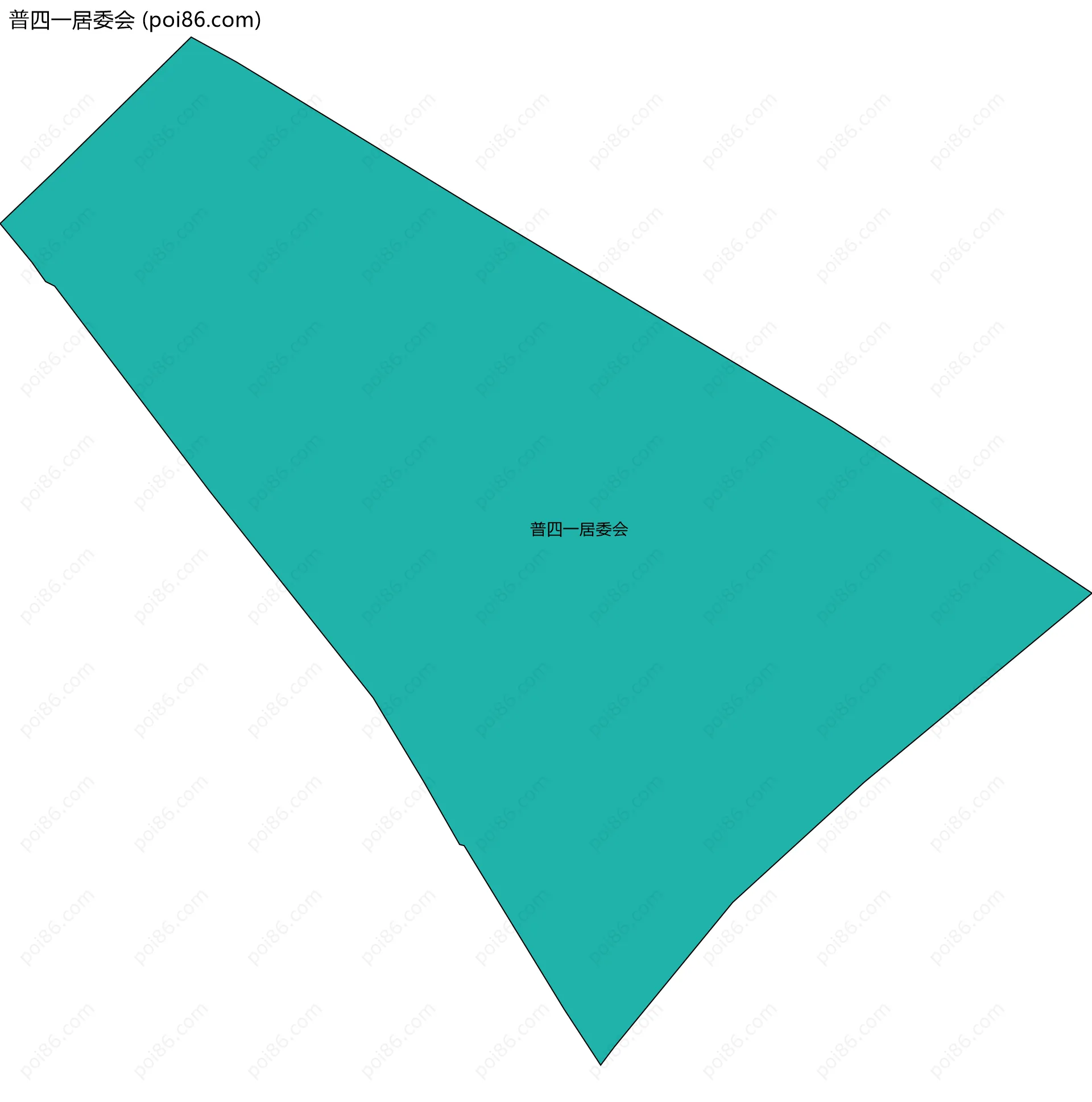 普四一居委会边界地图