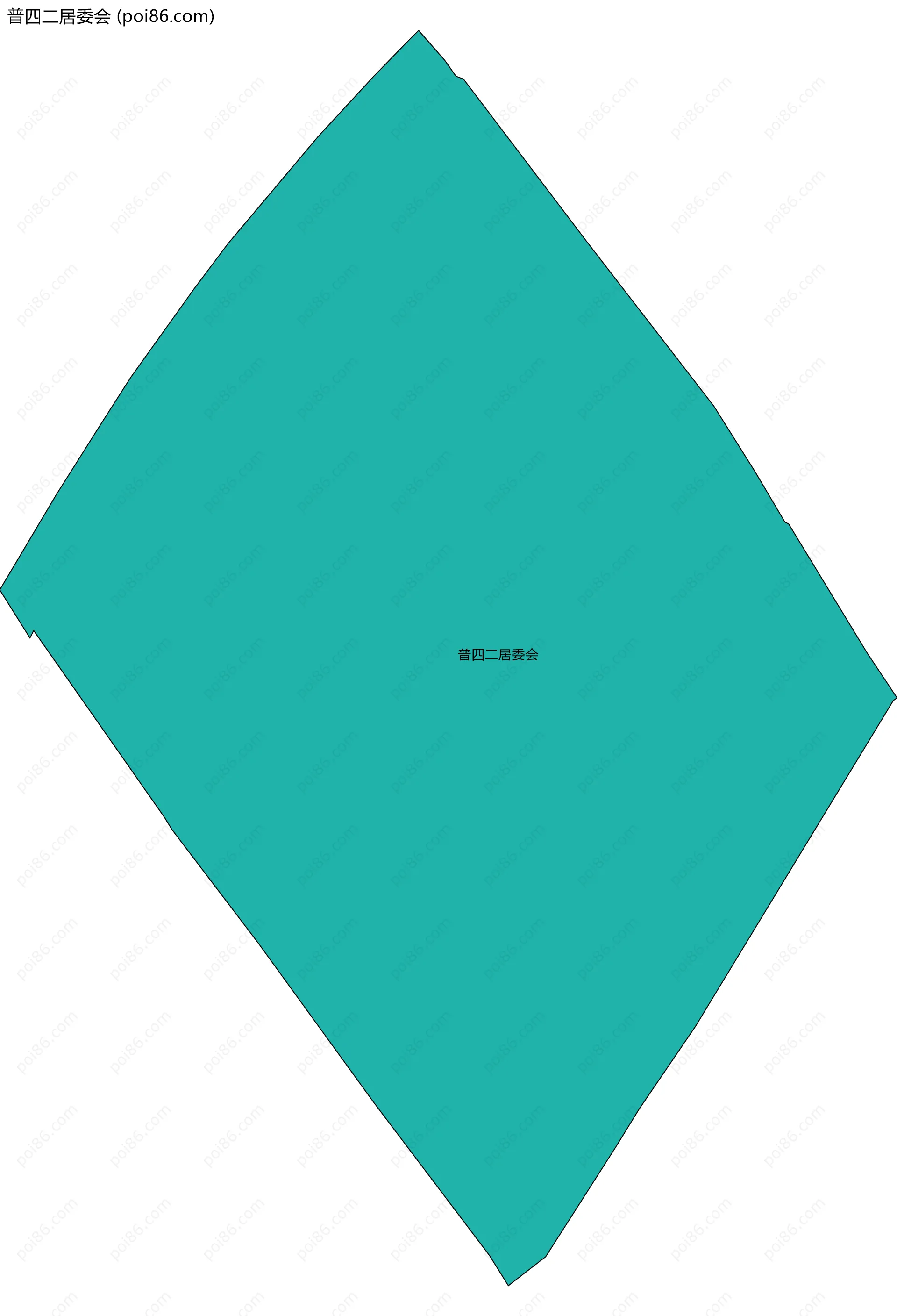 普四二居委会边界地图