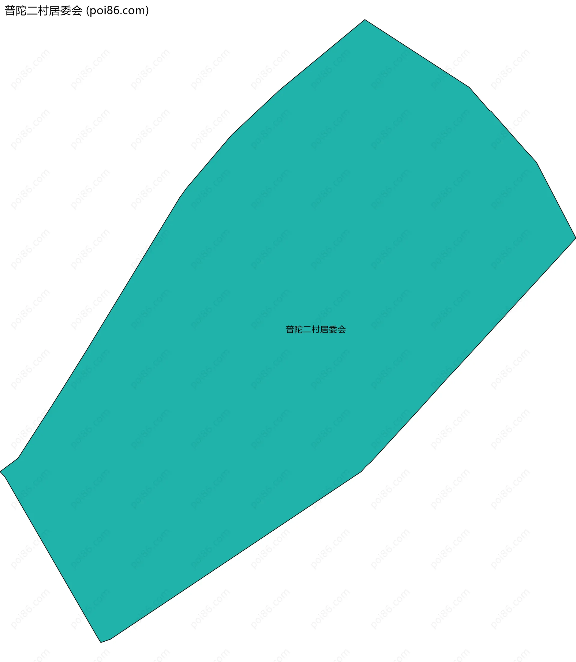 普陀二村居委会边界地图