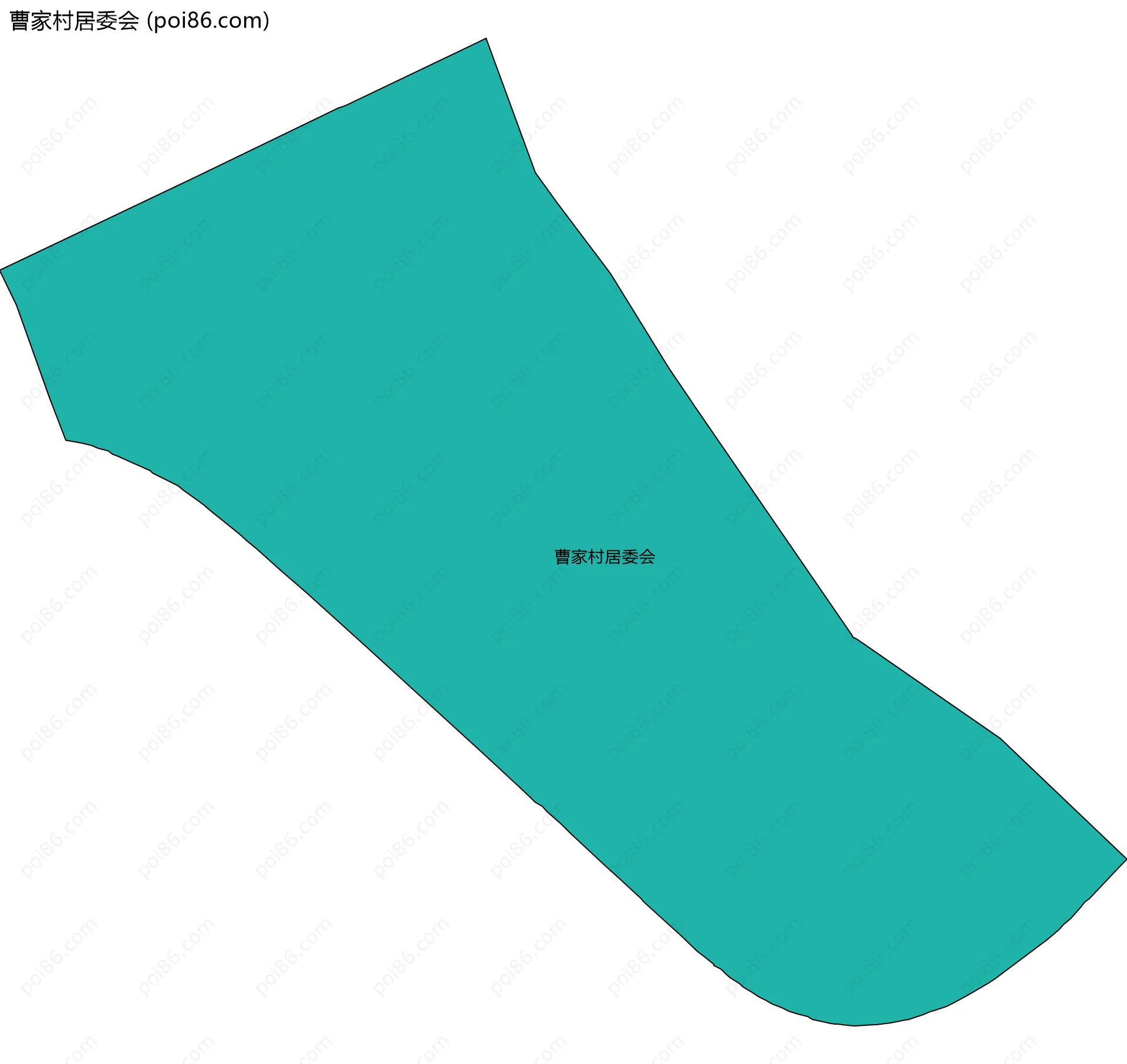 曹家村居委会边界地图