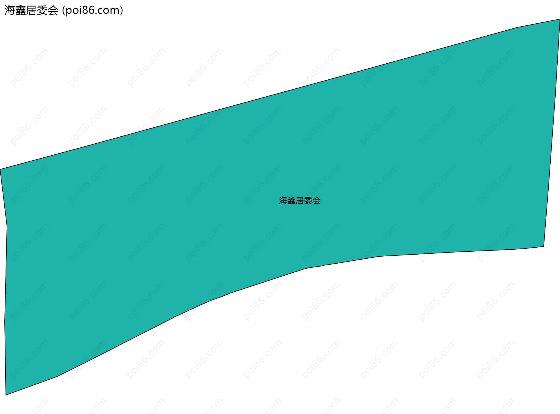 海鑫居委会边界地图