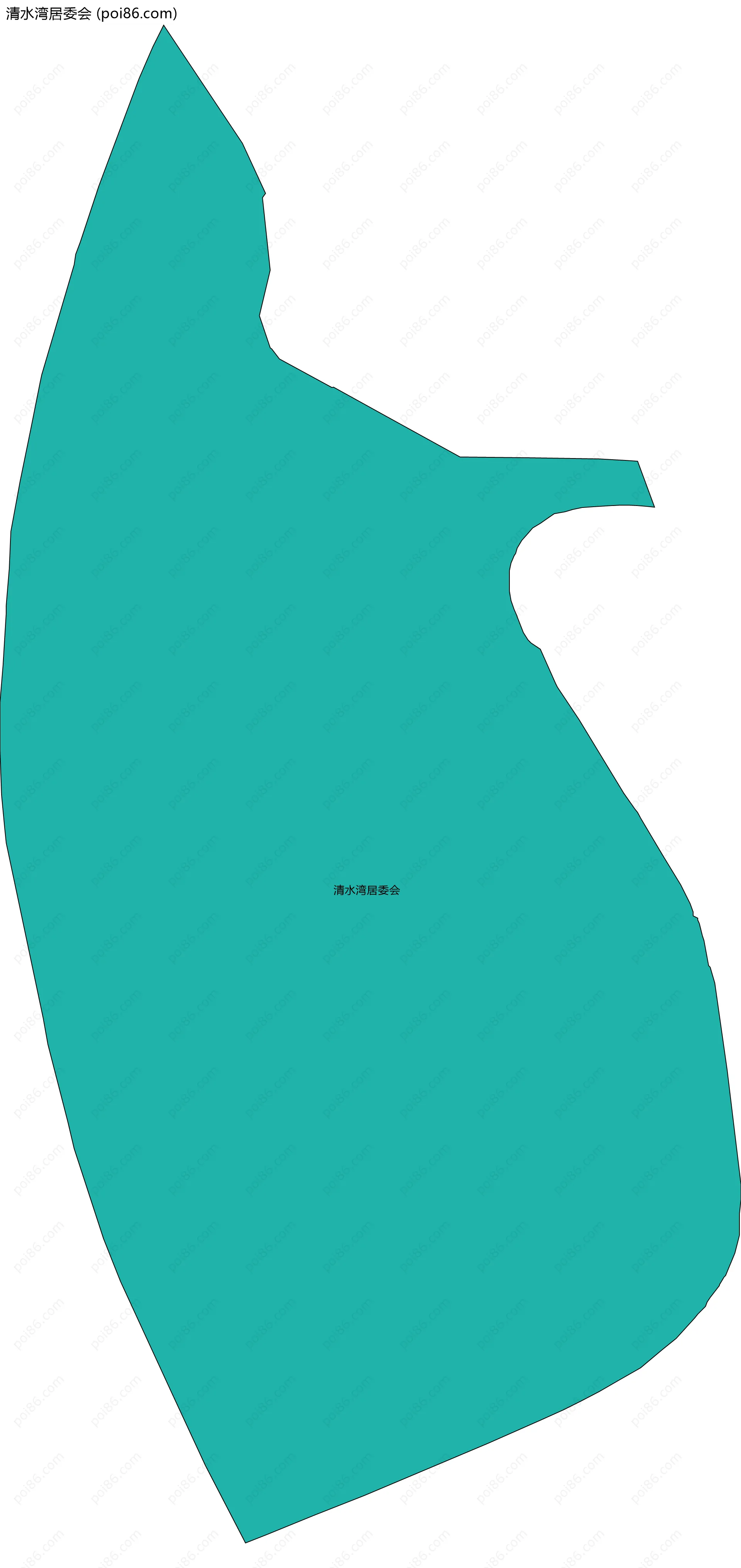 清水湾居委会边界地图