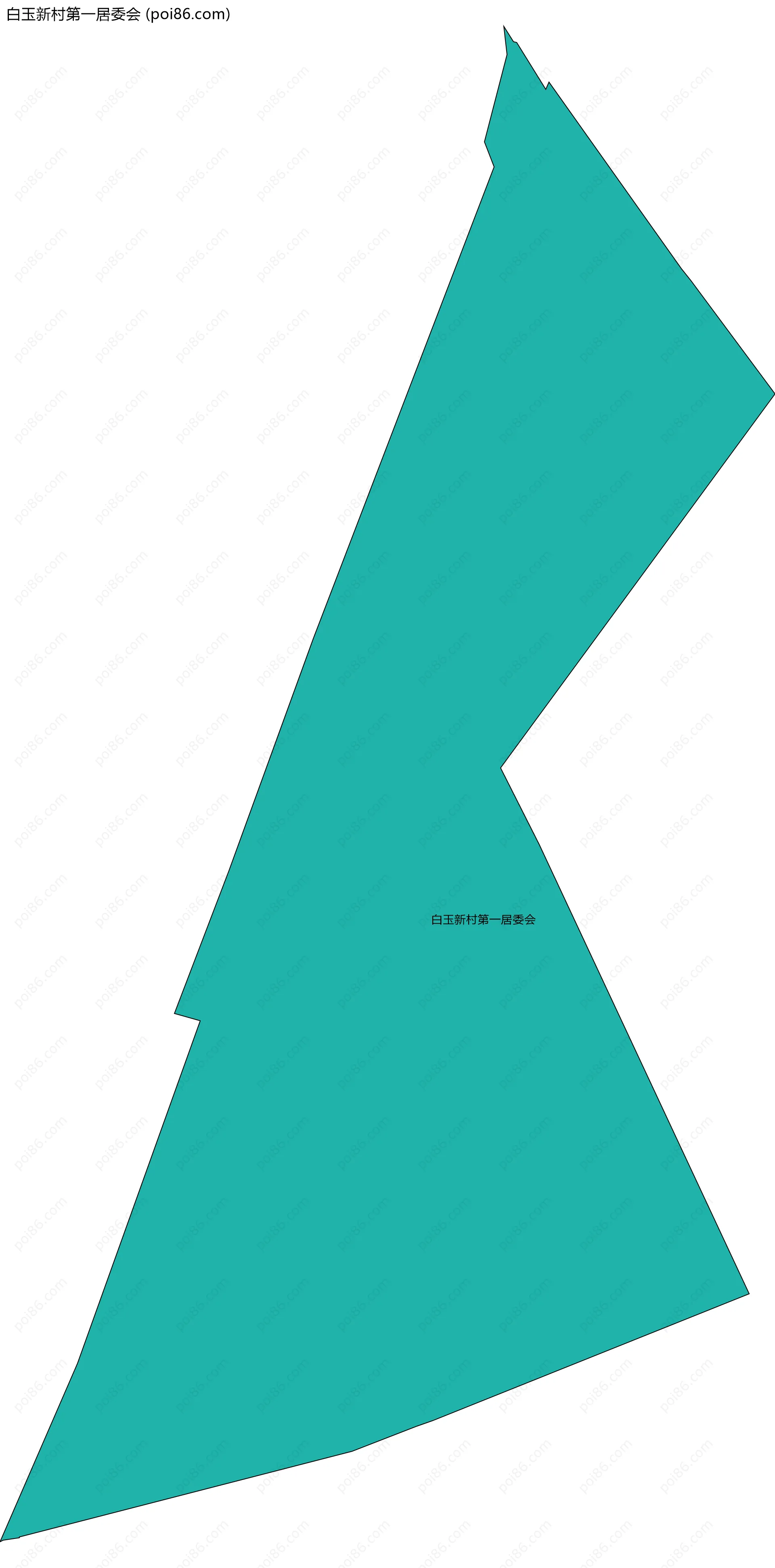 白玉新村第一居委会边界地图