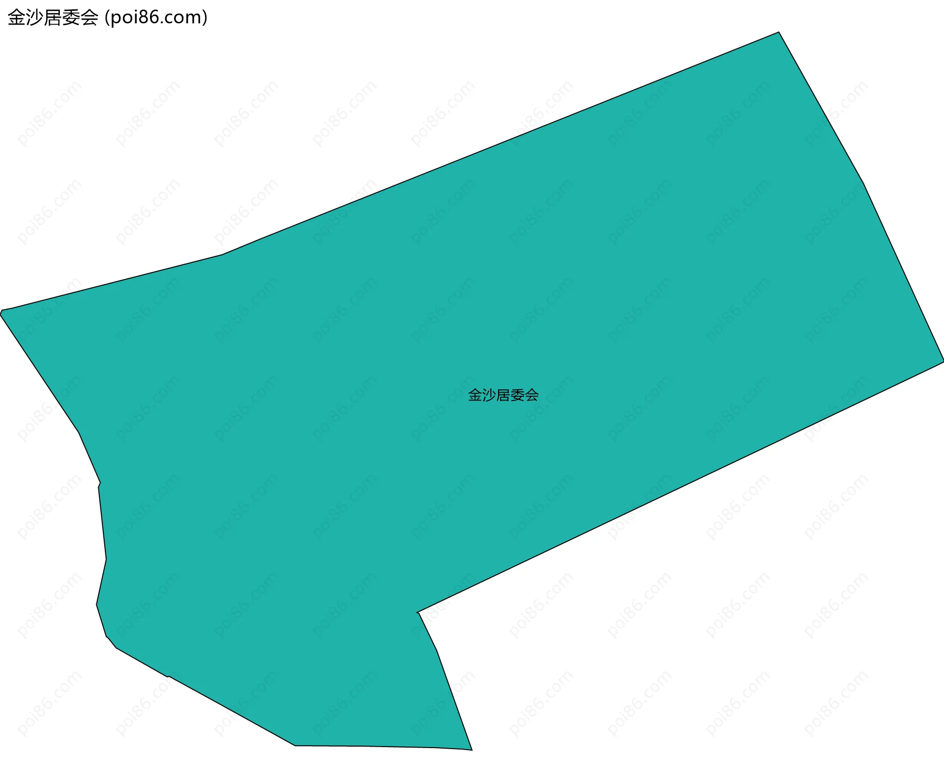 金沙居委会边界地图