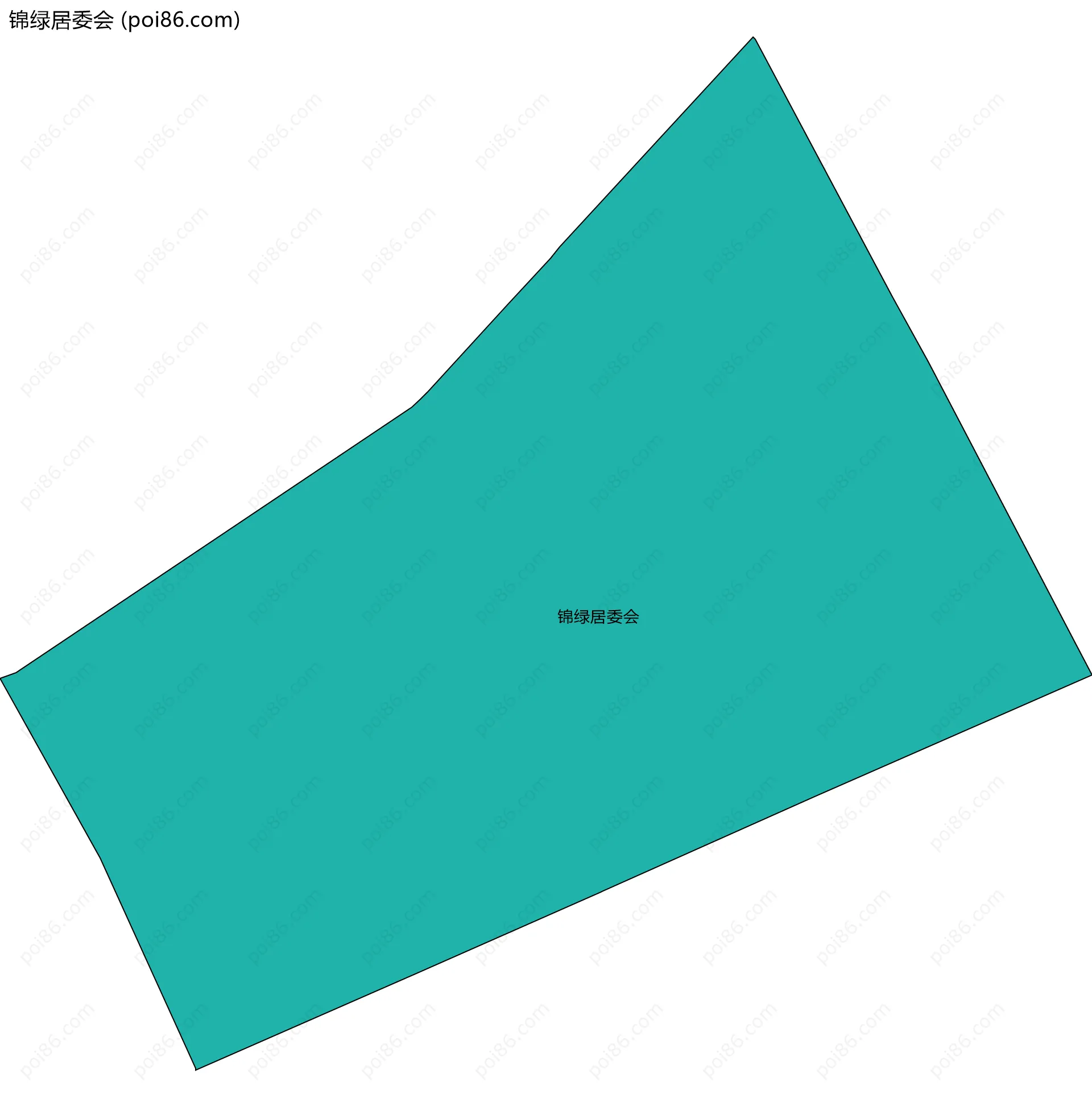 锦绿居委会边界地图