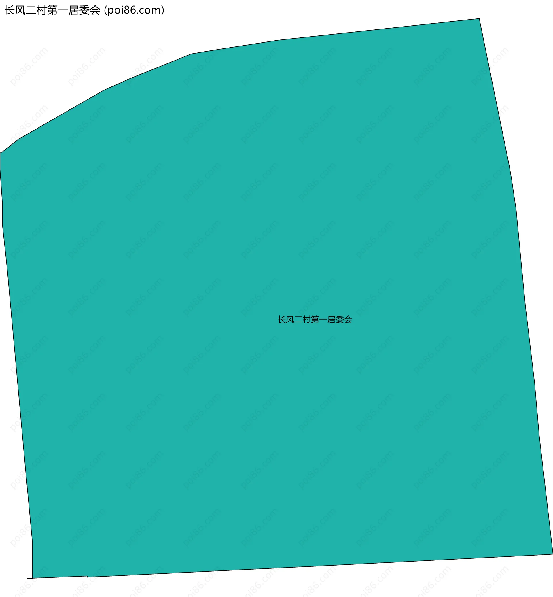 长风二村第一居委会边界地图