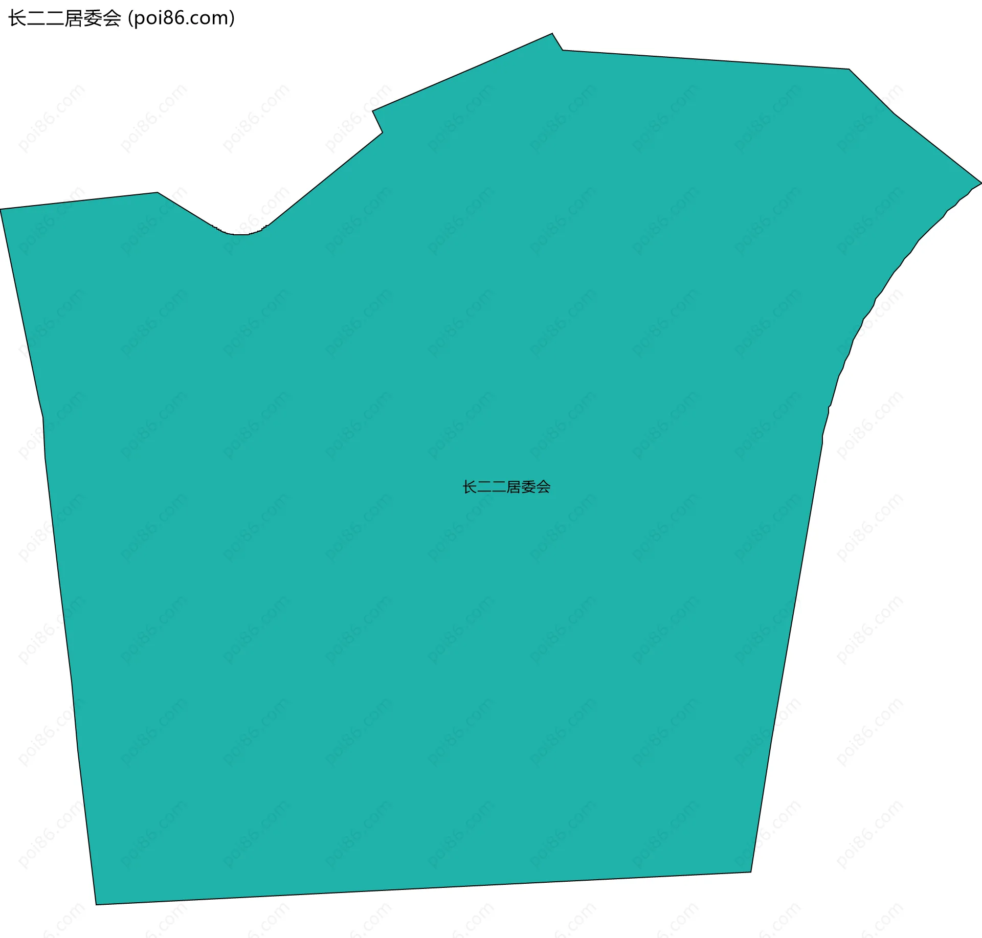 长二二居委会边界地图