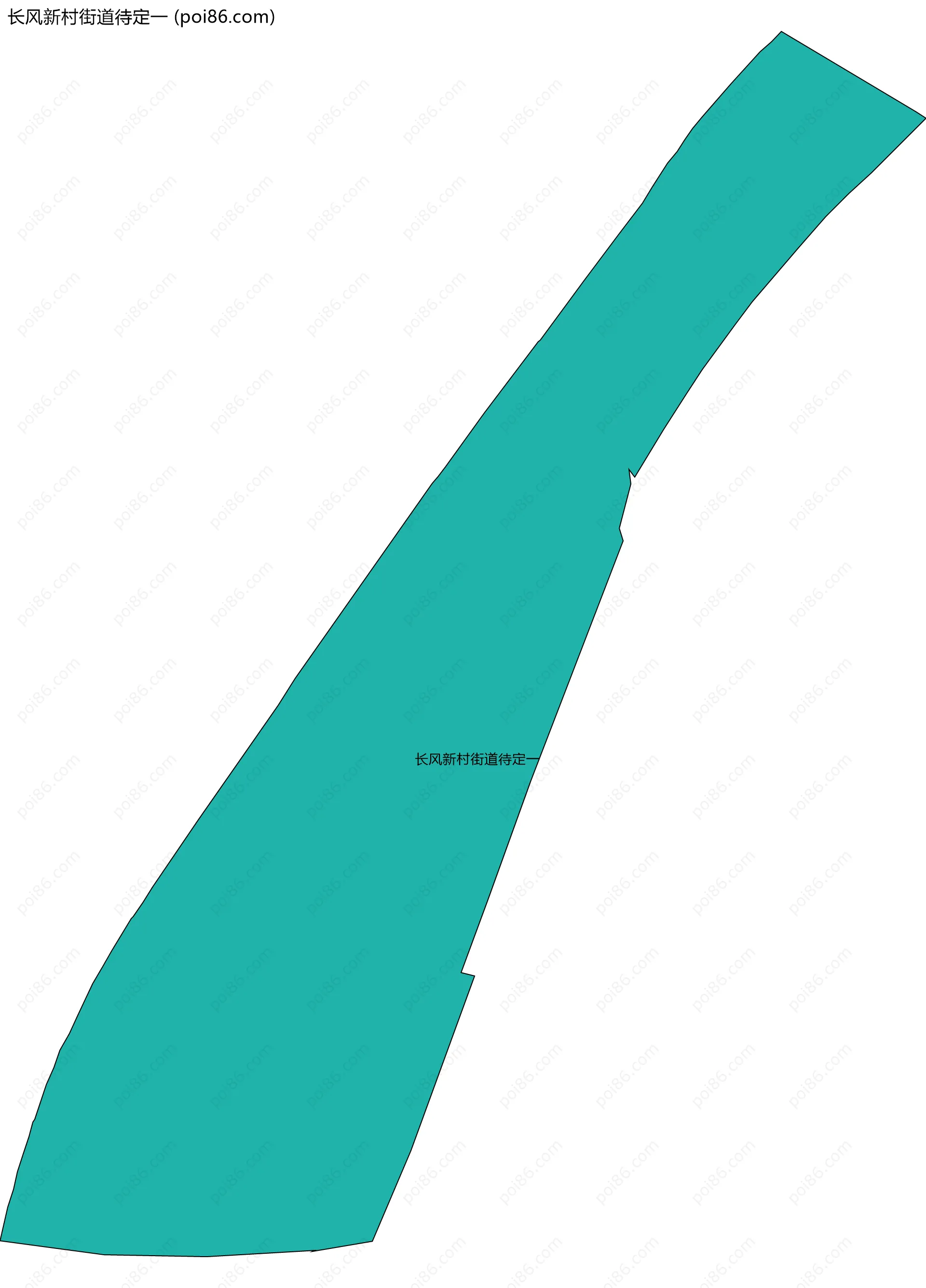长风新村街道待定一边界地图