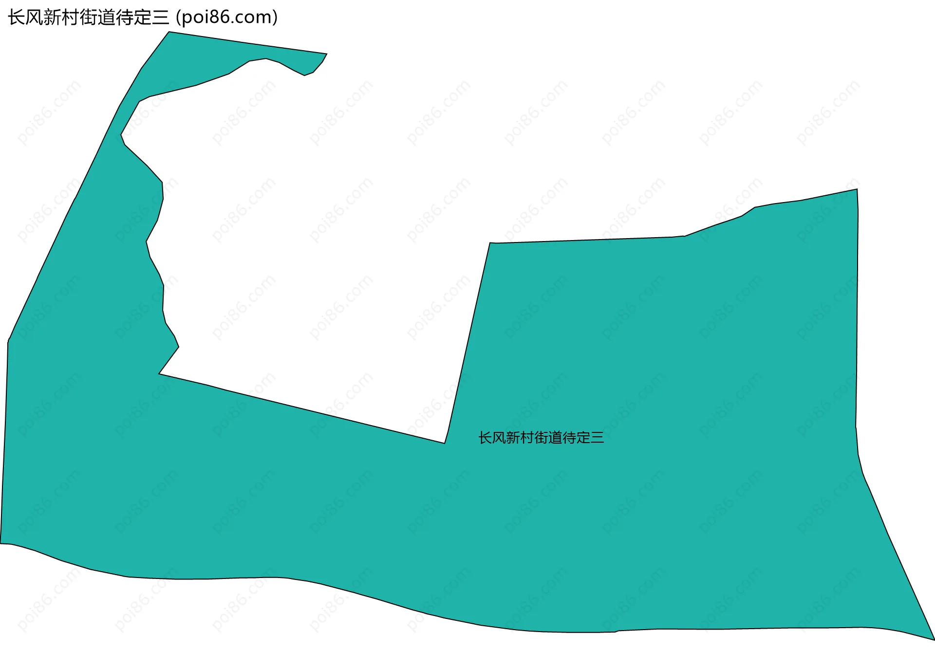 长风新村街道待定三边界地图