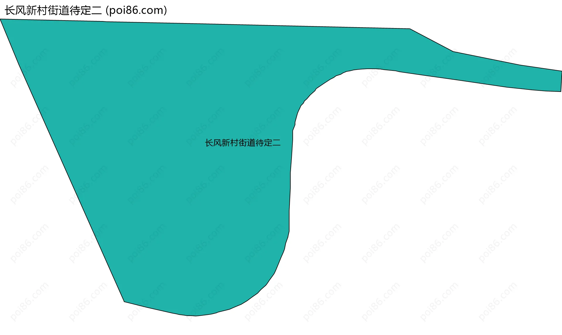 长风新村街道待定二边界地图