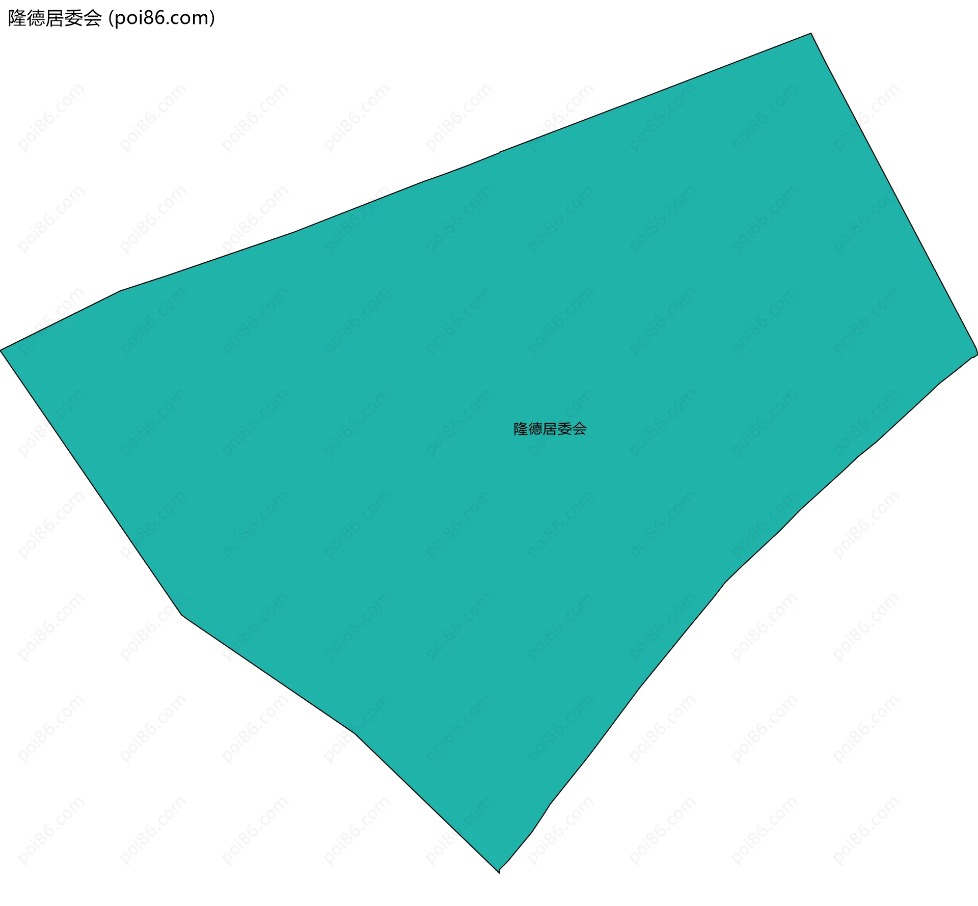 隆德居委会边界地图